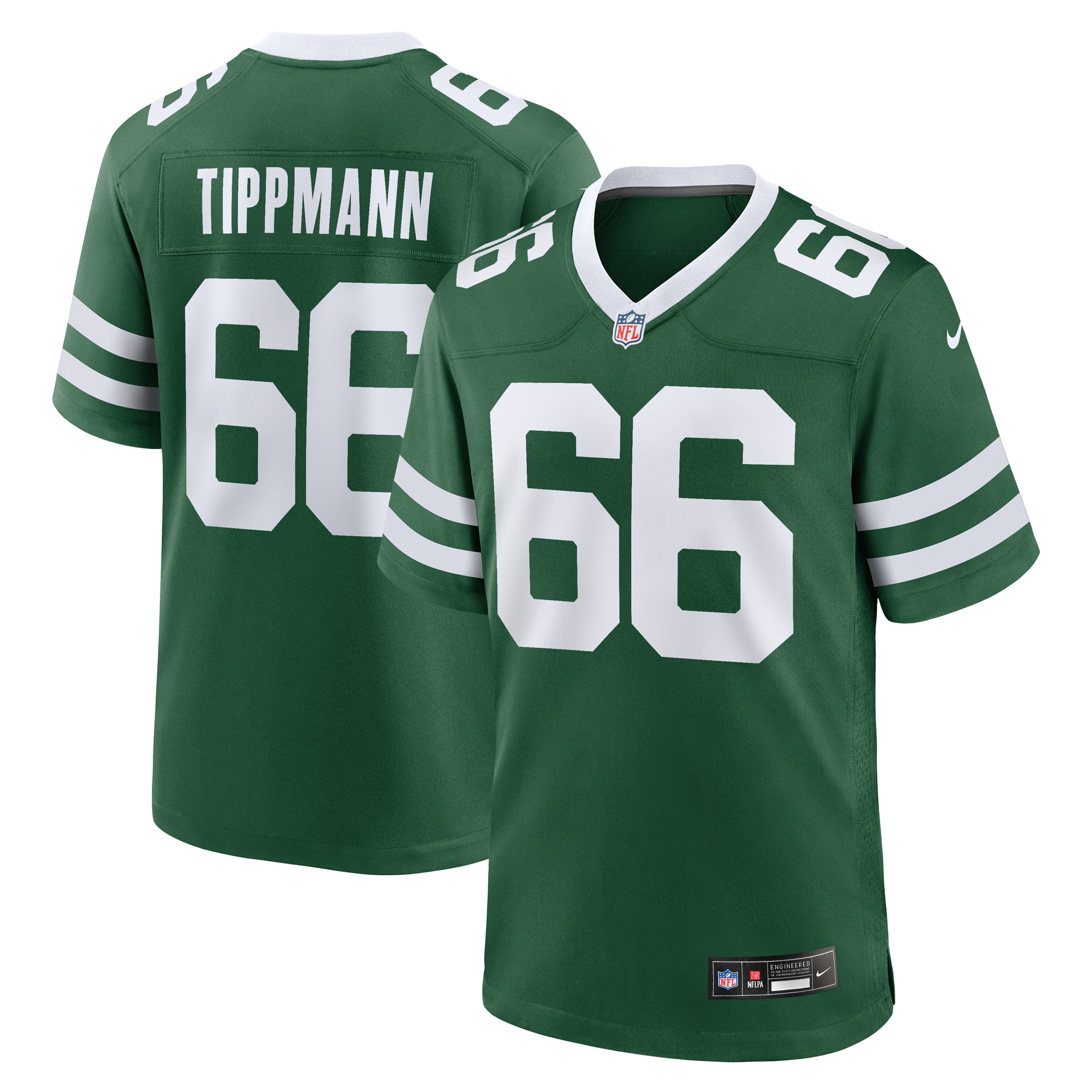 Men's New York Jets Joe Tippmann Legacy Green Team Game Jersey JS7015 nicesnker