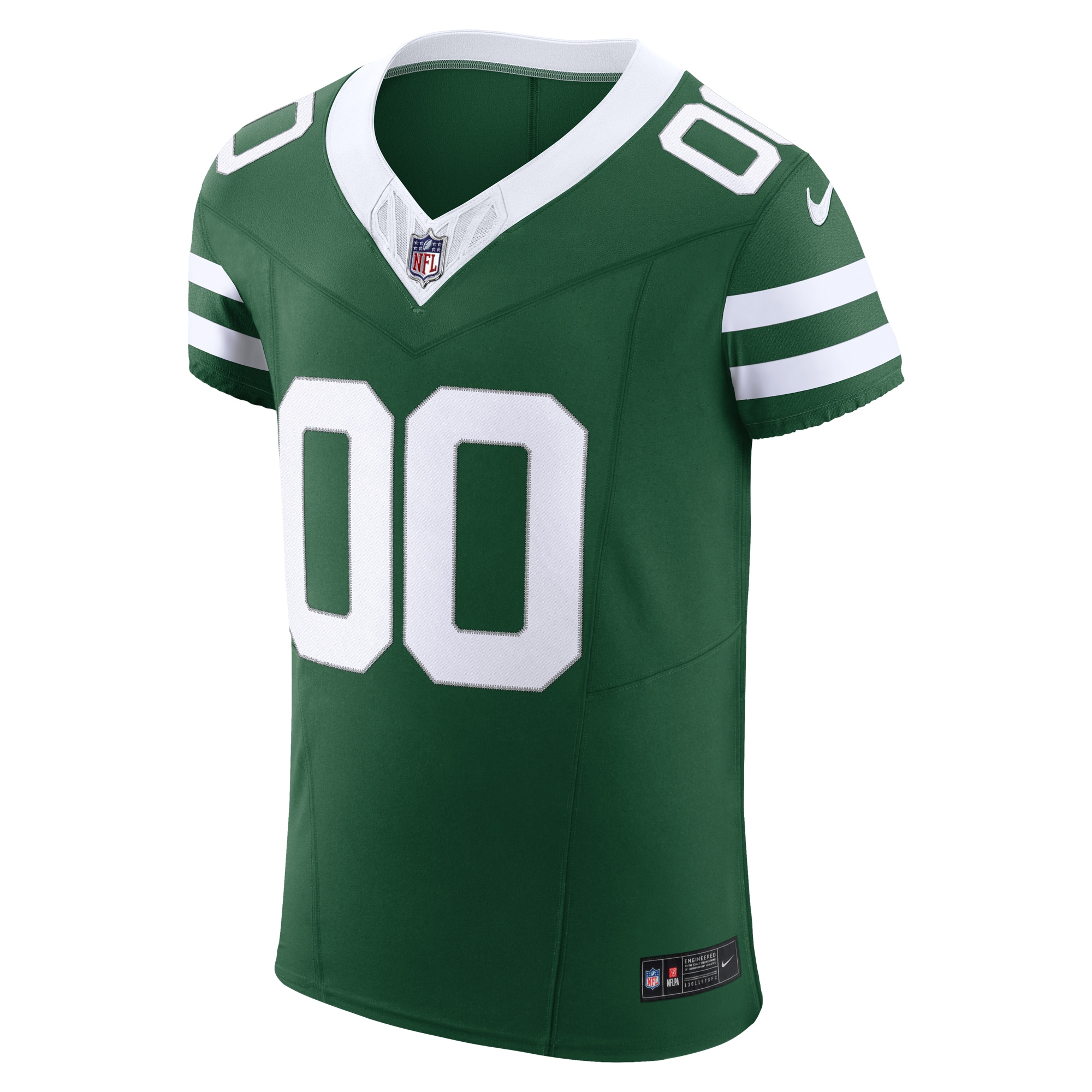Alternative view of Men's New York Jets Legacy Green Vapor F.U.S.E. Elite Custom Jersey JS1911 nicesnker
