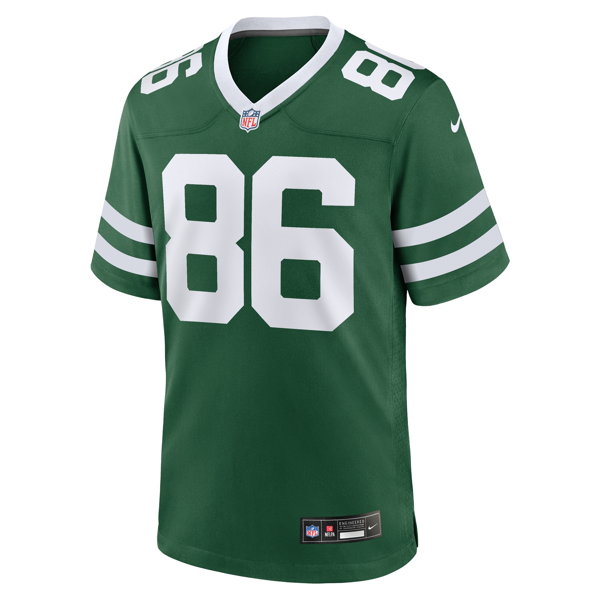Alternative view of Men's New York Jets Malik Taylor Legacy Green Team Game Jersey JS5003 nicesnker