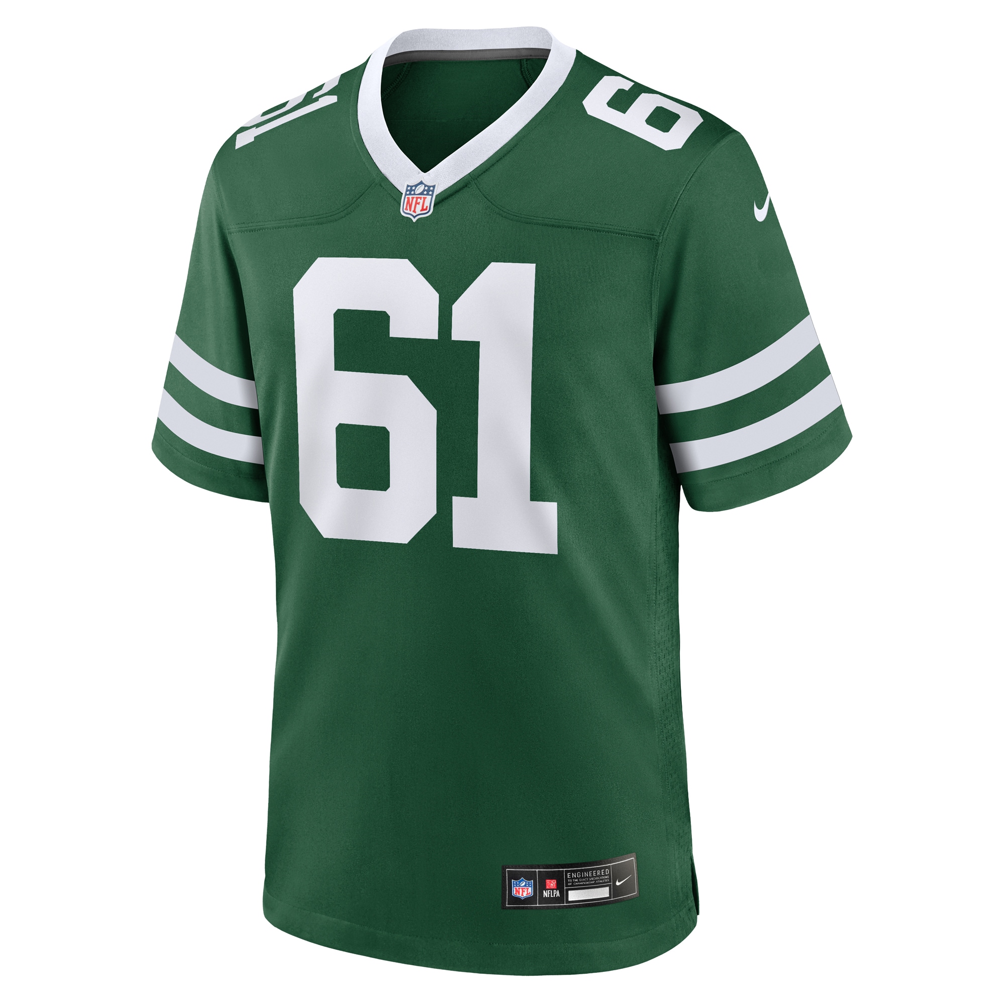 Alternative view of Men's New York Jets Max Mitchell Legacy Green Team Game Jersey JS1897 nicesnker