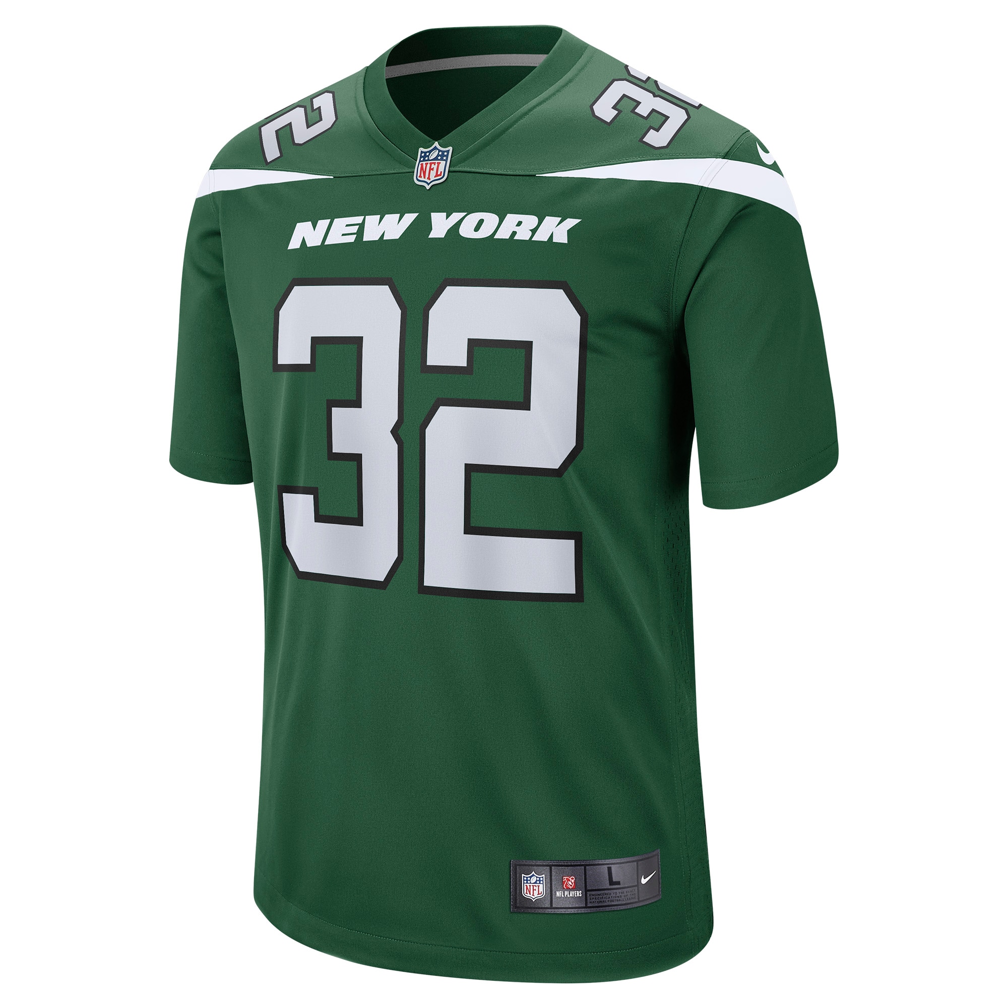 Alternative view of Men's New York Jets Michael Carter Gotham Green Game Jersey JS2485 nicesnker