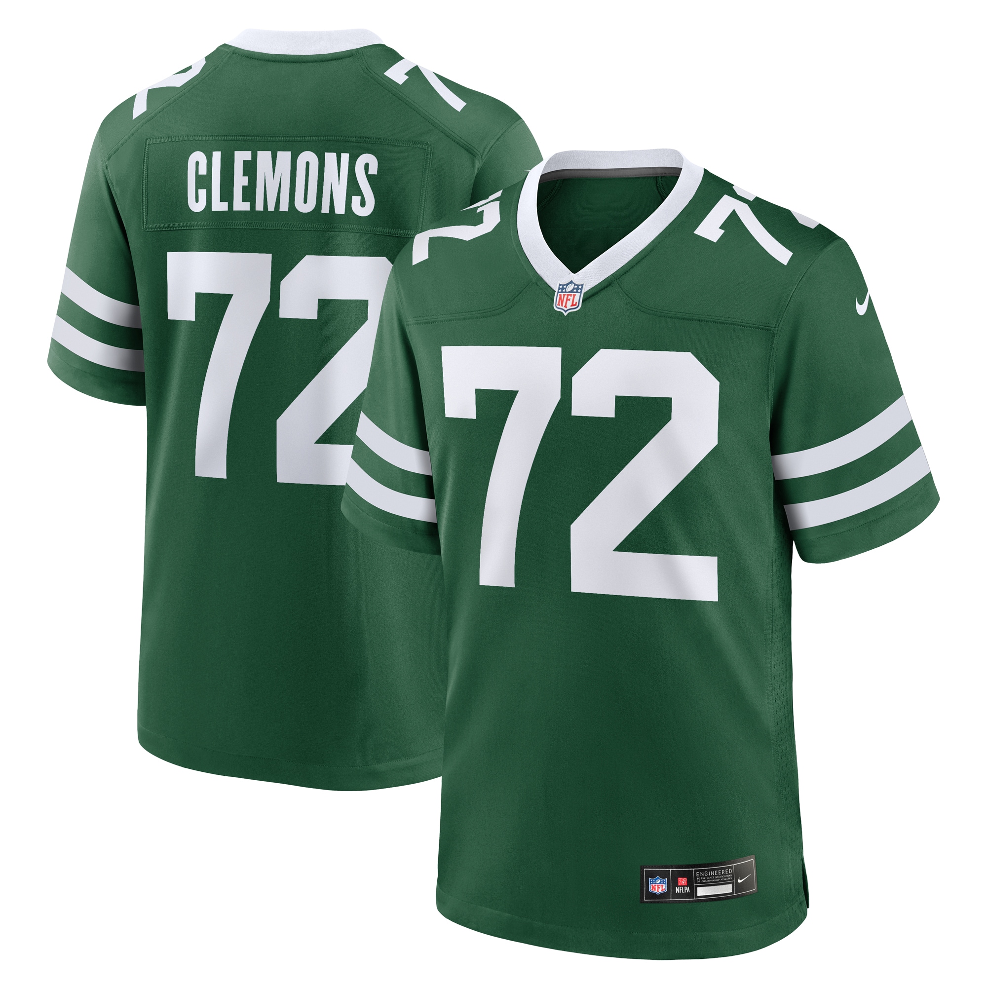 Men's New York Jets Micheal Clemons Legacy Green Team Game Jersey JS2494 nicesnker