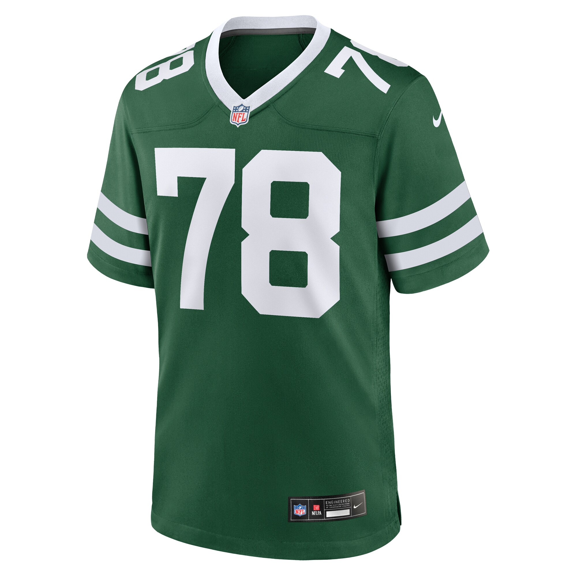 Alternative view of Men's New York Jets Morgan Moses Legacy Green Game Jersey JS5406 nicesnker
