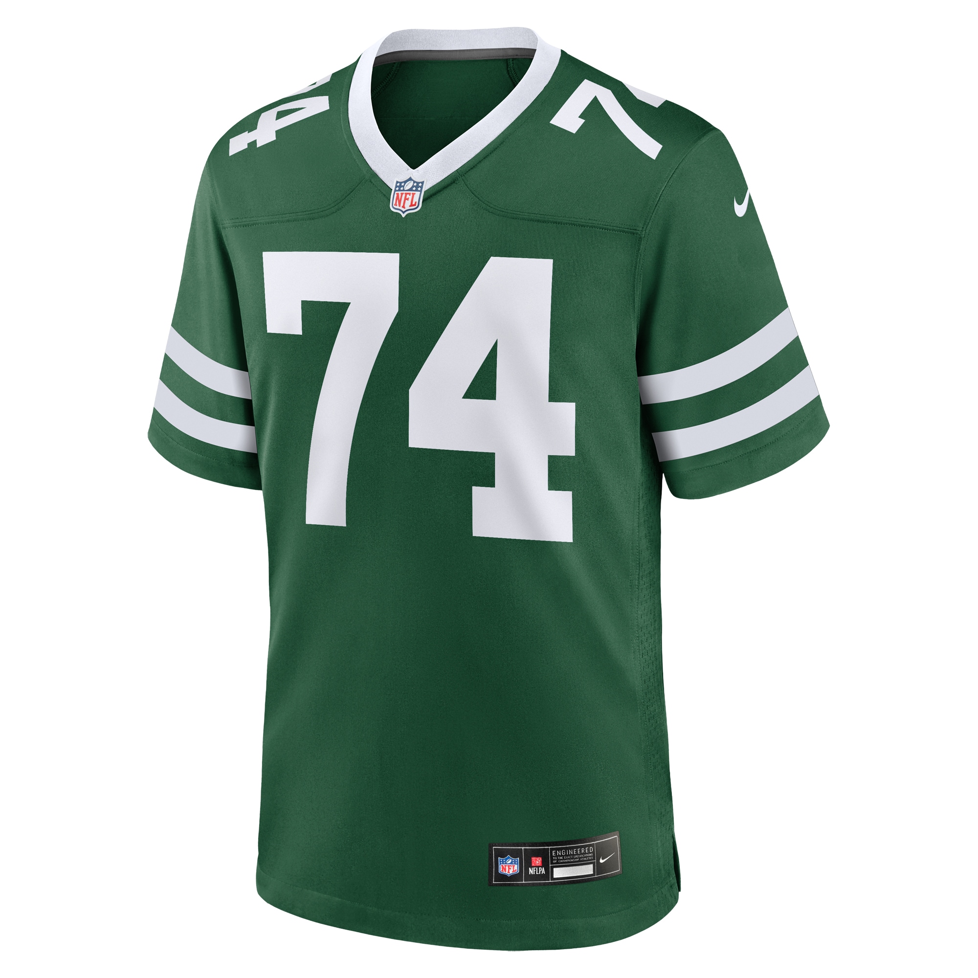 Alternative view of Men's New York Jets Olu Fashanu Gotham Green Player Game Jersey JS6146 nicesnker