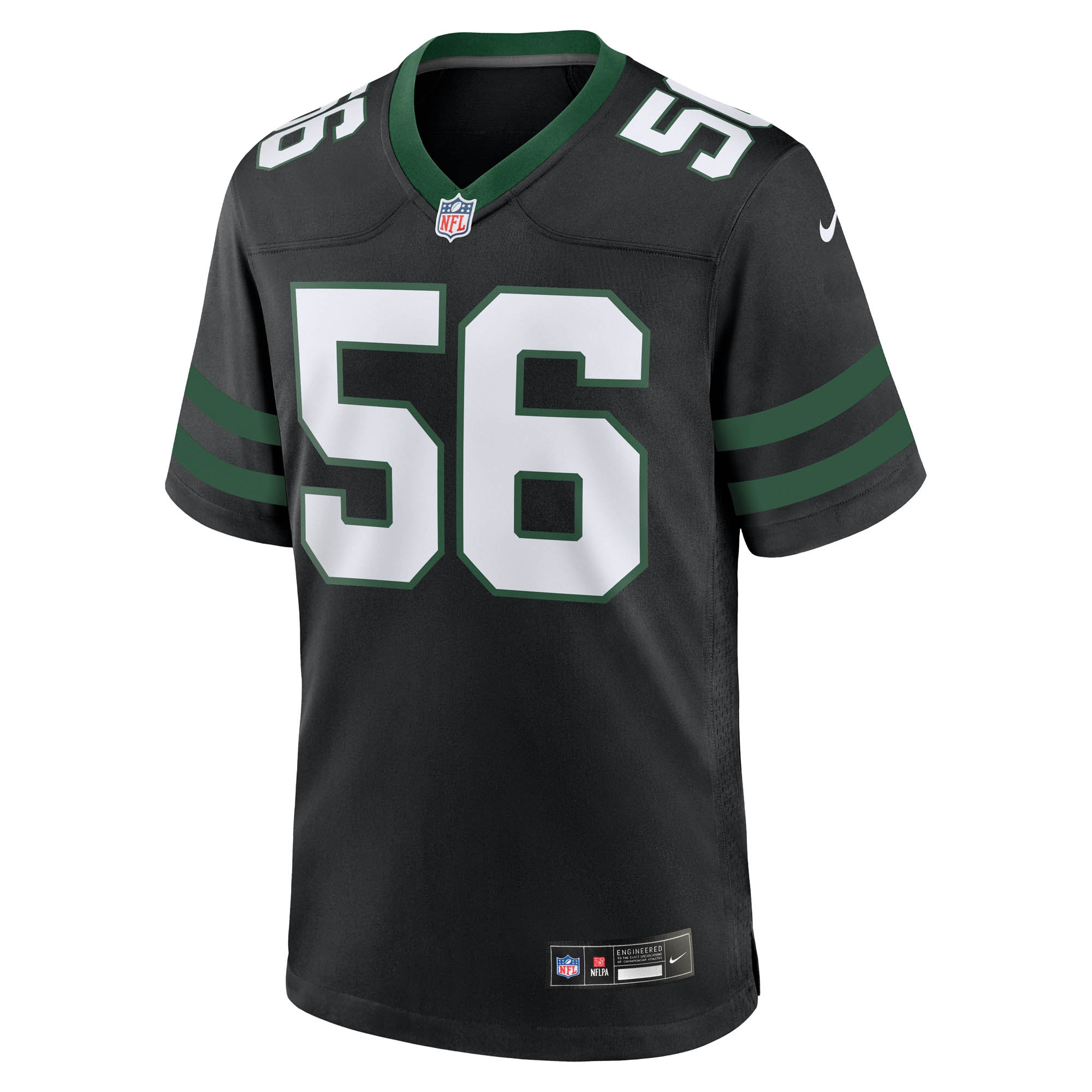 Alternative view of Men's New York Jets Quincy Williams Legacy Black Alternate Game Jersey JS6012 nicesnker