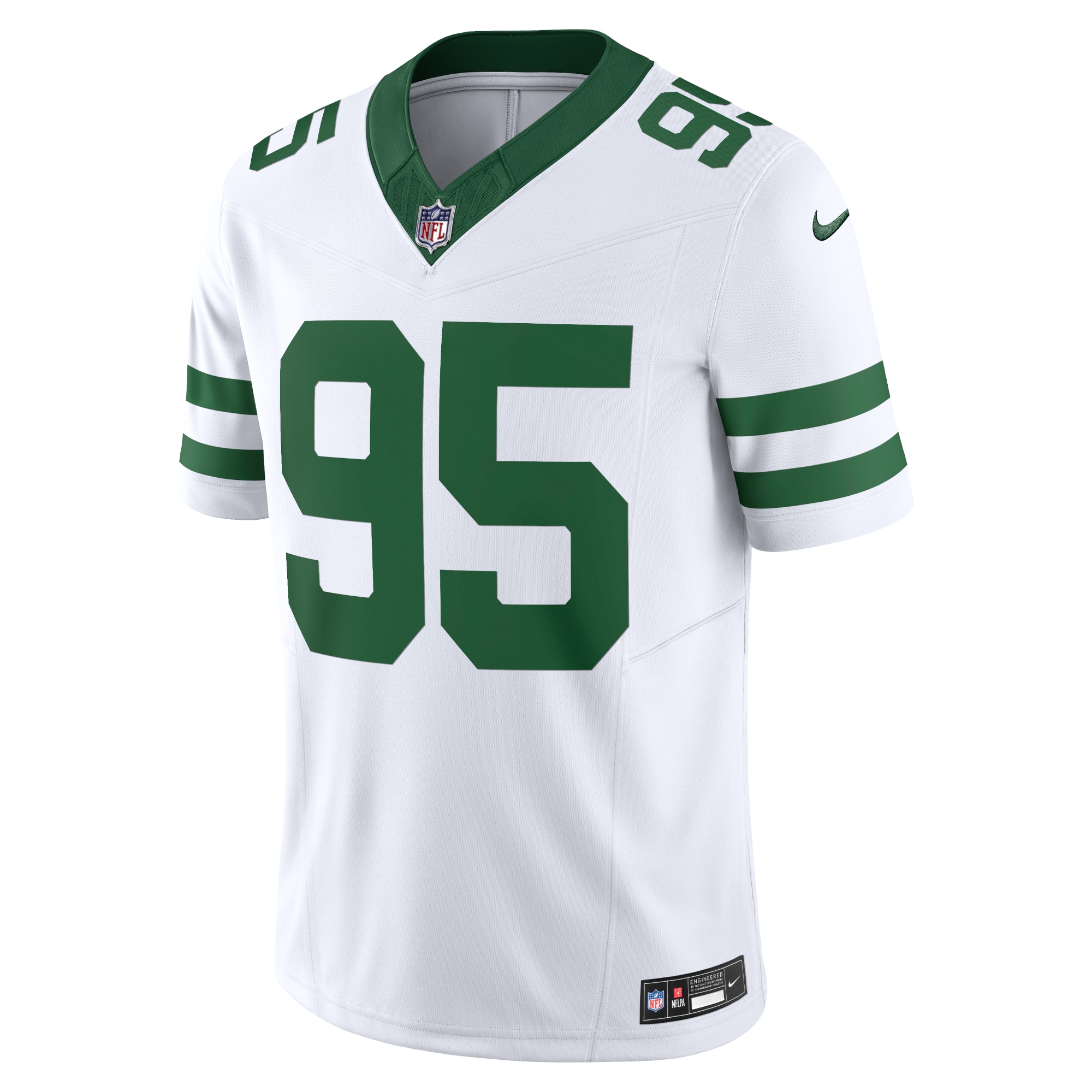 Alternative view of Men's New York Jets Quinnen Williams Legacy White Vapor F.U.S.E. Limited Jersey JS9843 nicesnker