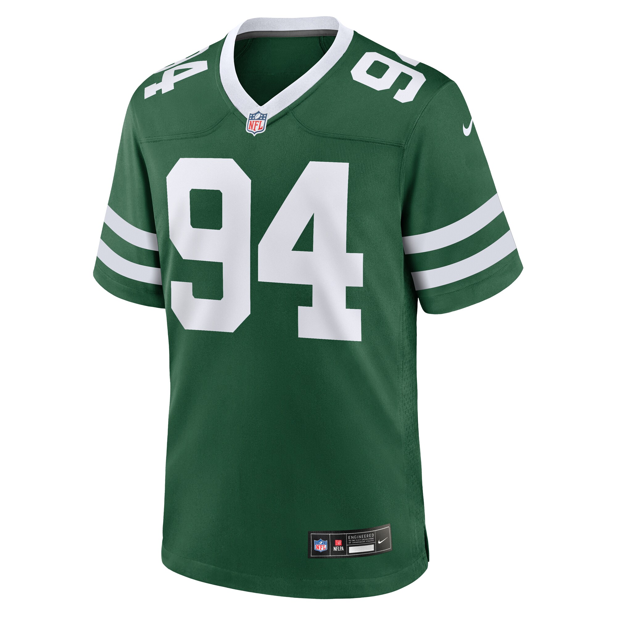 Alternative view of Men's New York Jets Solomon Thomas Legacy Green Team Game Jersey JS9765 nicesnker