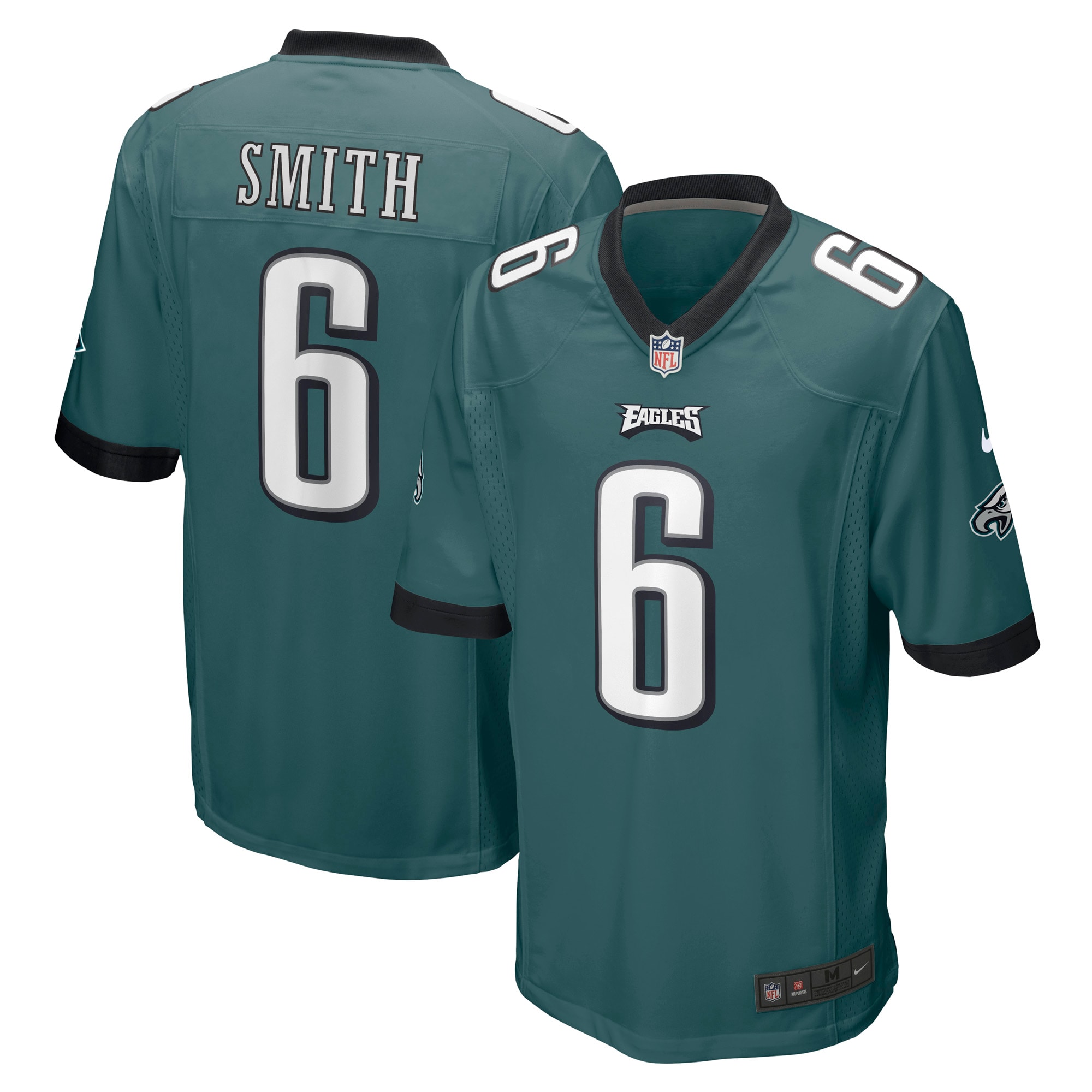 Men's Philadelphia Eagles DeVonta Smith Midnight Green Player Game Jersey JS1805 nicesnker
