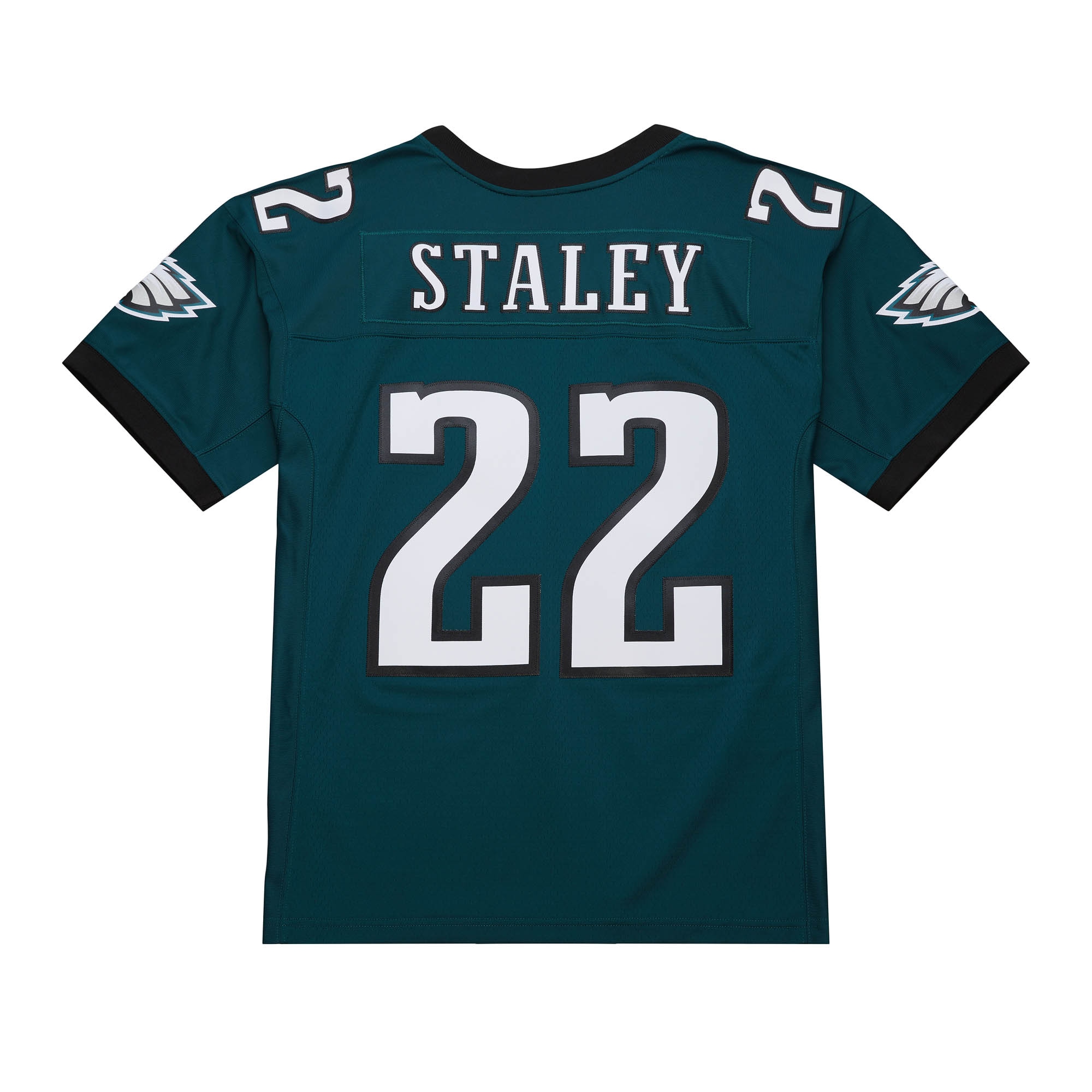 Alternative view of Men's Philadelphia Eagles Duce Staley Mitchell & Ness Midnight Green 2002 Legacy Jersey JS7758 nicesnker