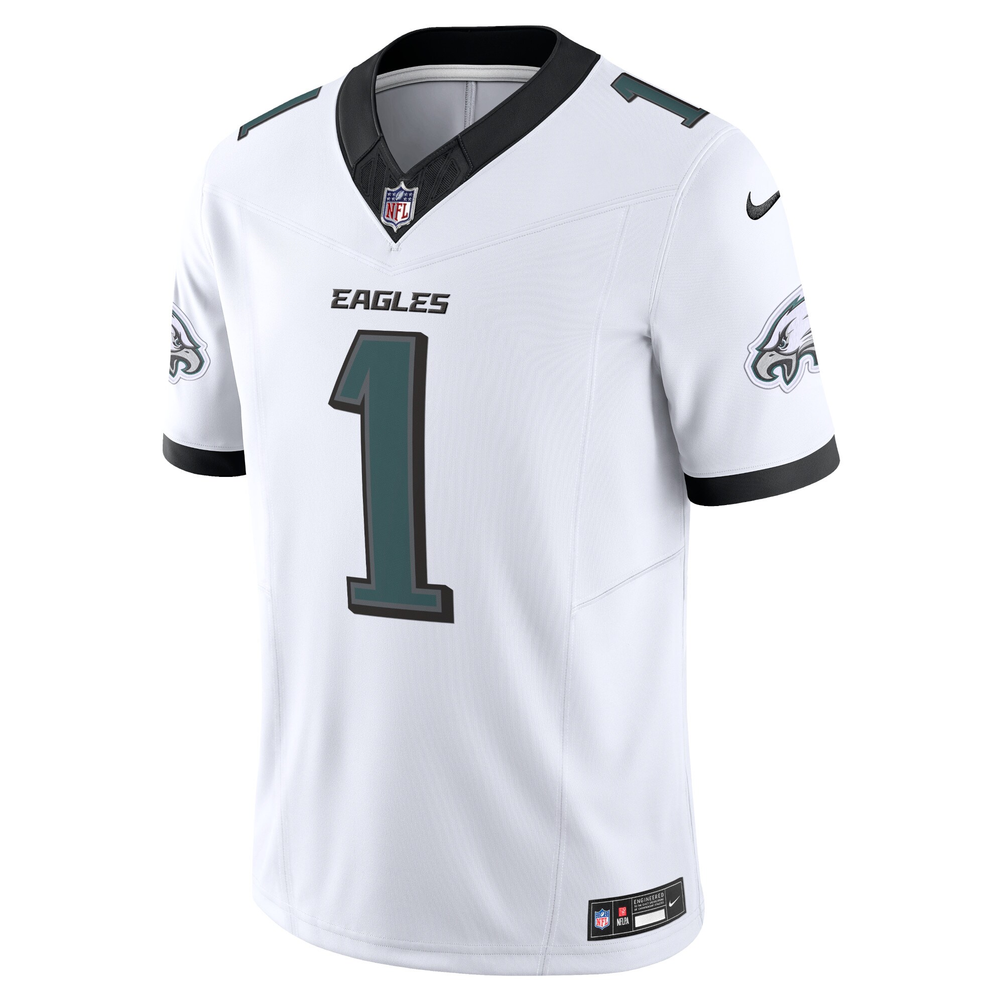 Alternative view of Men's Philadelphia Eagles Jalen Hurts White Vapor F.U.S.E. Limited Jersey JS3710 nicesnker