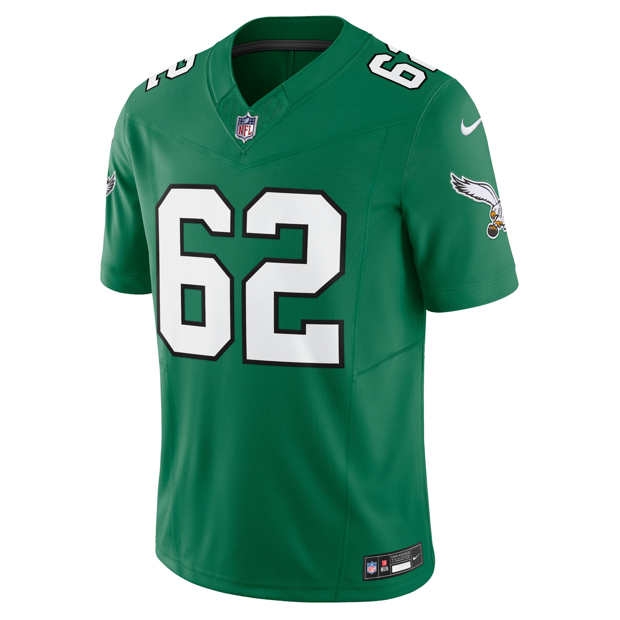 Alternative view of Men's Philadelphia Eagles Jason Kelce Kelly Green Vapor F.U.S.E. Limited Jersey JS1603 nicesnker