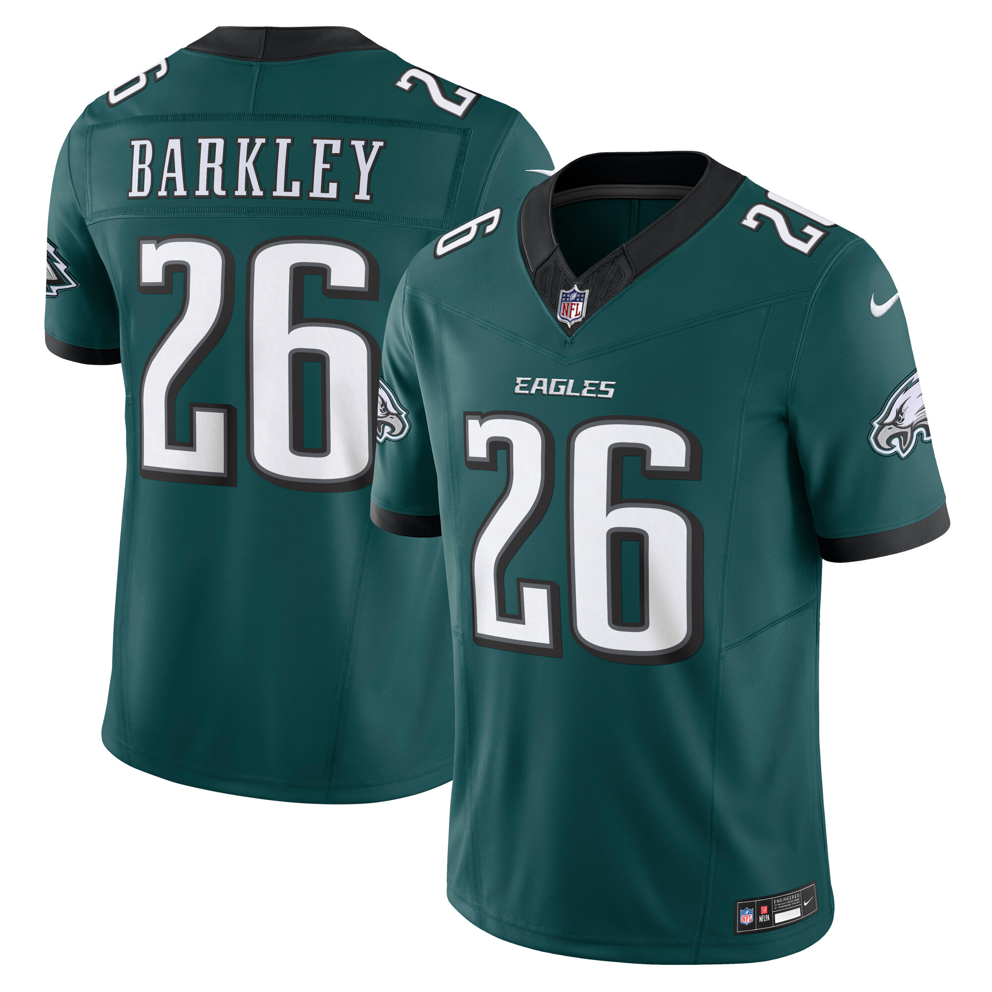 Men's Philadelphia Eagles Saquon Barkley Midnight Green Vapor F.U.S.E. Limited Jersey JS6936 nicesnker