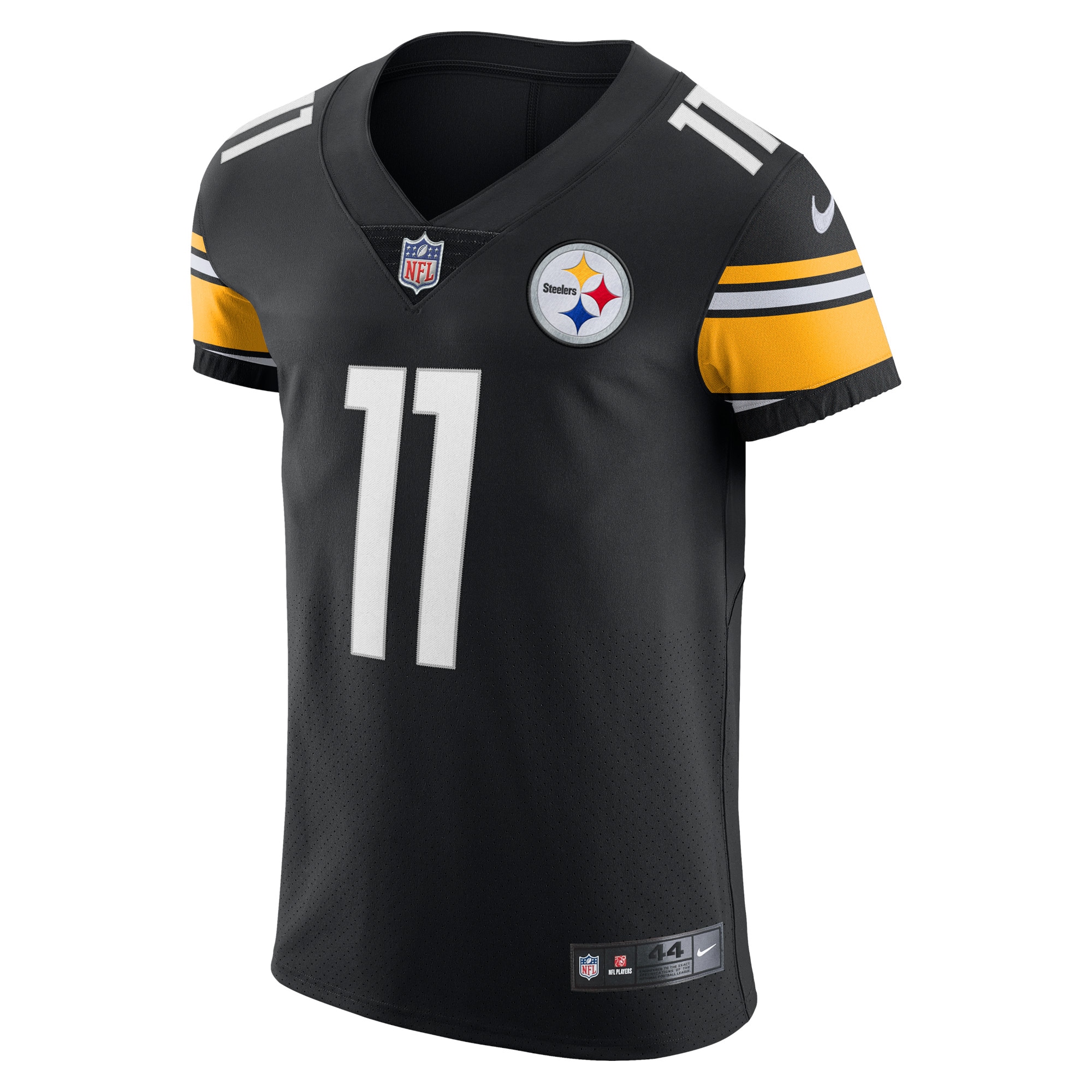 Alternative view of Men's Pittsburgh Steelers Chase Claypool Black Vapor Elite Player Jersey JS5093 nicesnker