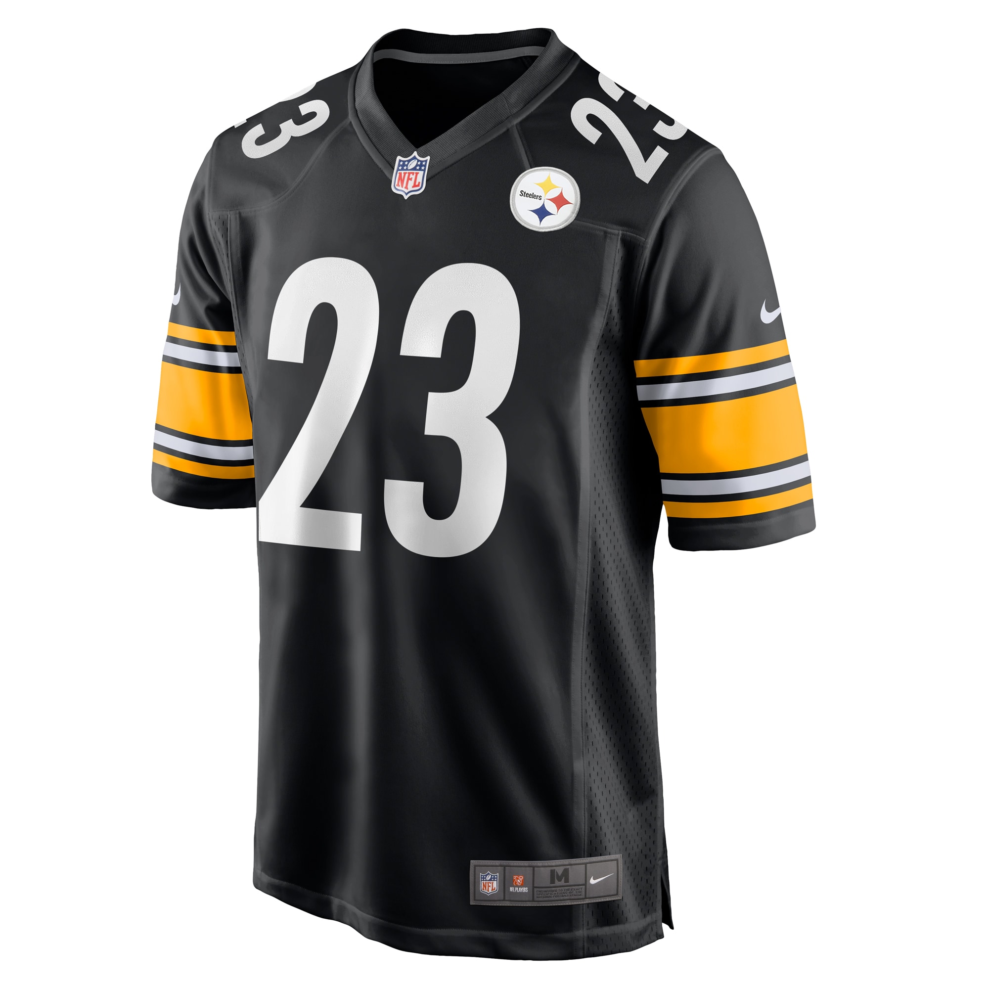 Alternative view of Men's Pittsburgh Steelers Damontae Kazee Black Game Jersey JS1947 nicesnker