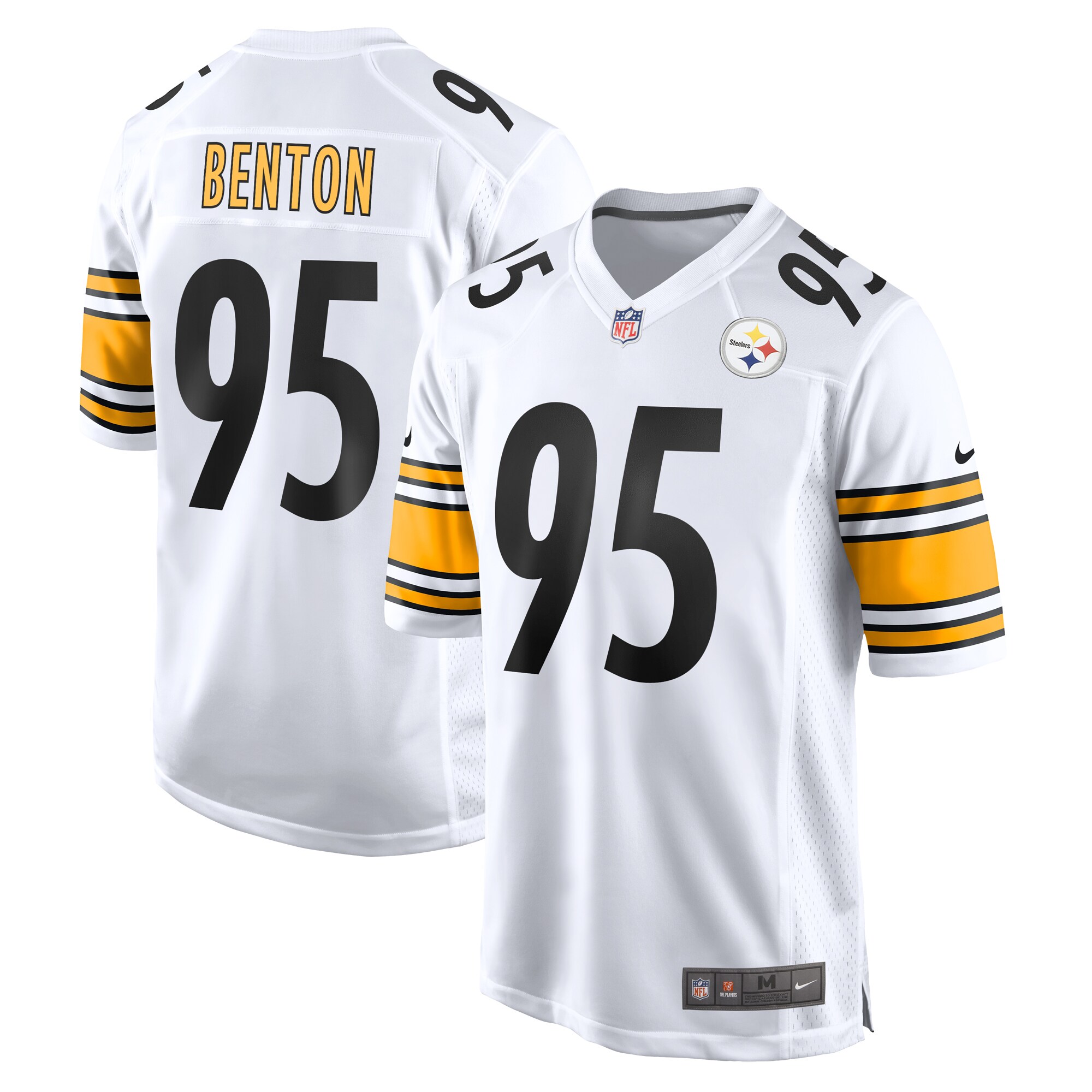 Men's Pittsburgh Steelers Keeanu Benton White Game Jersey JS2797 nicesnker