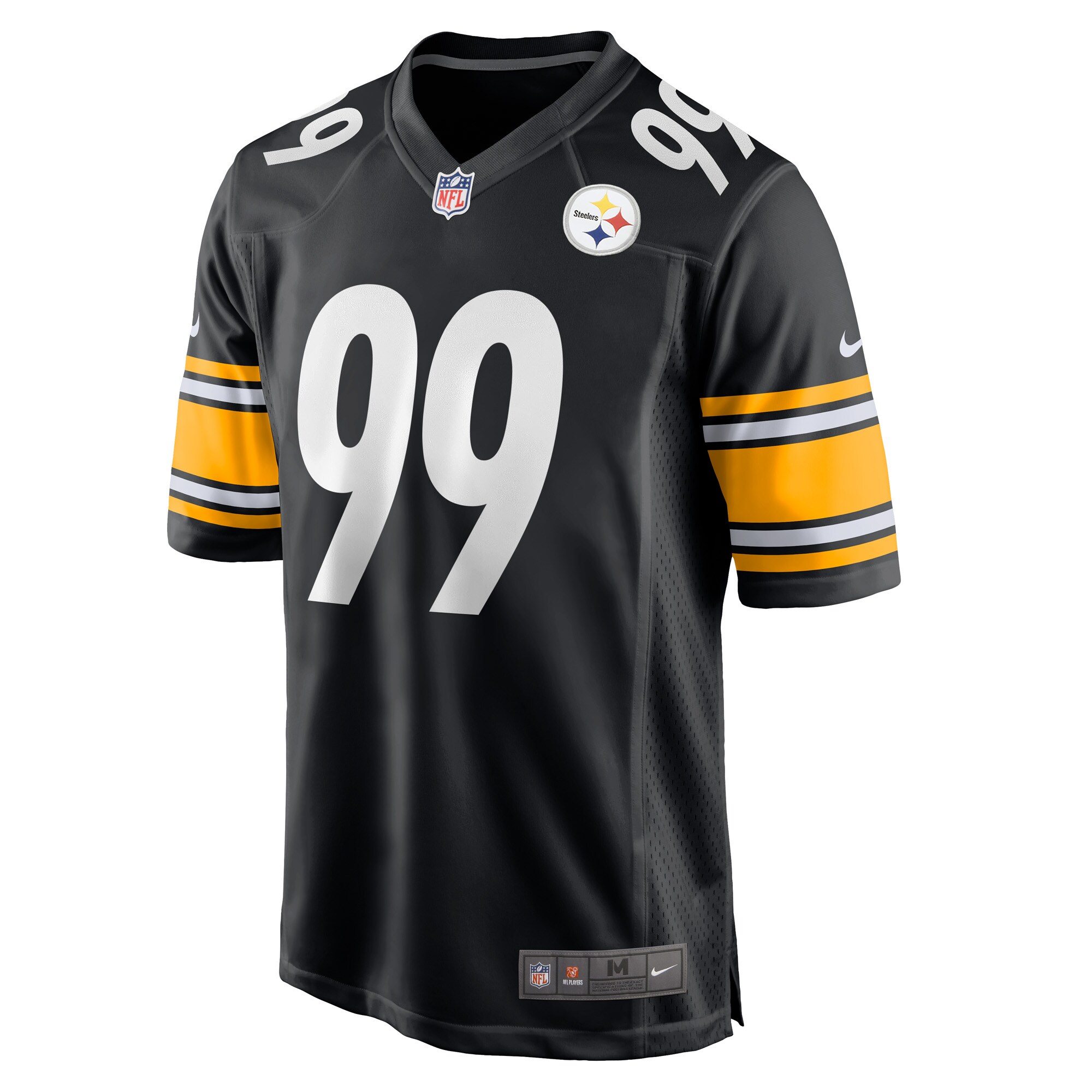 Alternative view of Men's Pittsburgh Steelers Larry Ogunjobi Black Game Player Jersey JS3807 nicesnker