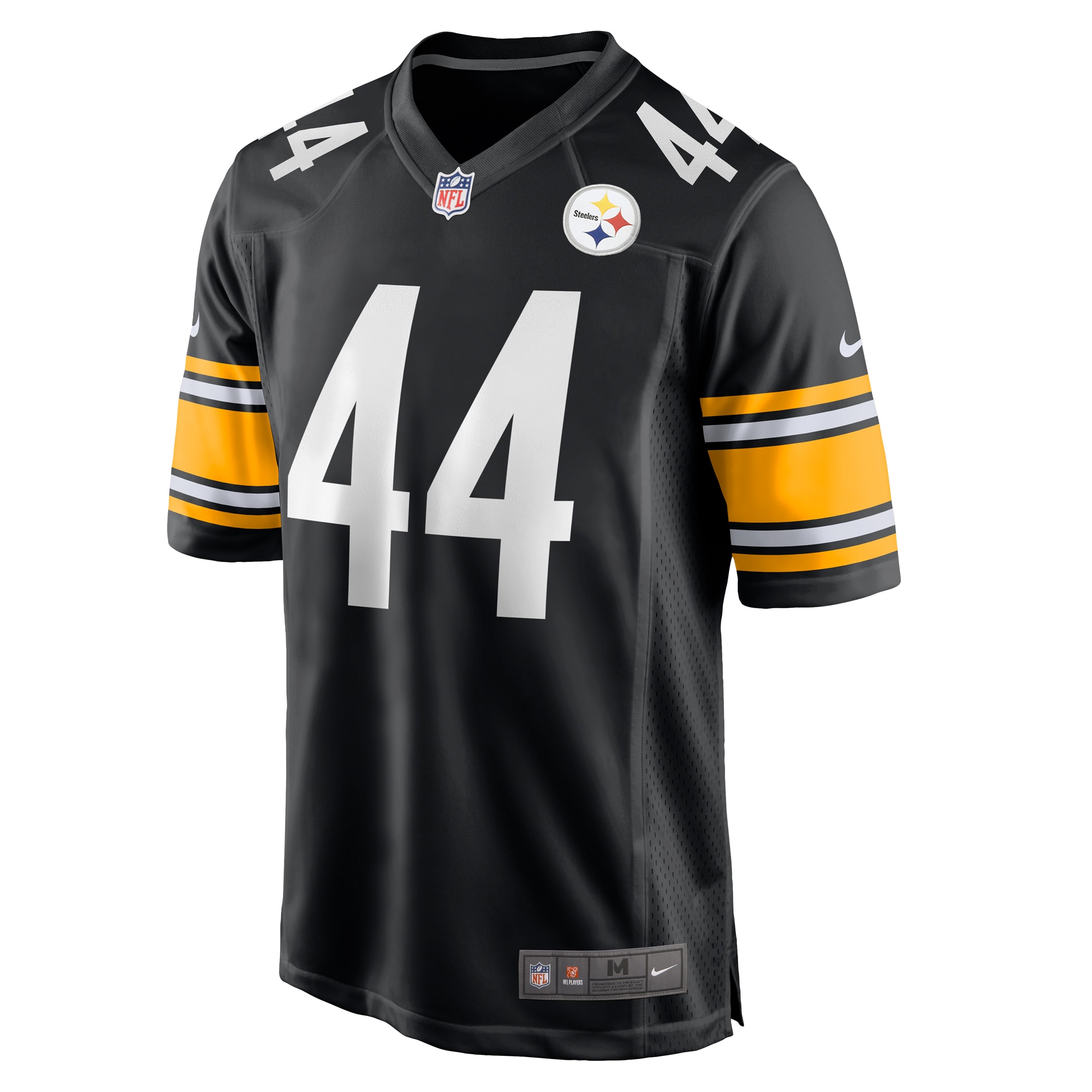 Alternative view of Men's Pittsburgh Steelers Markus Golden Black Game Jersey JS8344 nicesnker