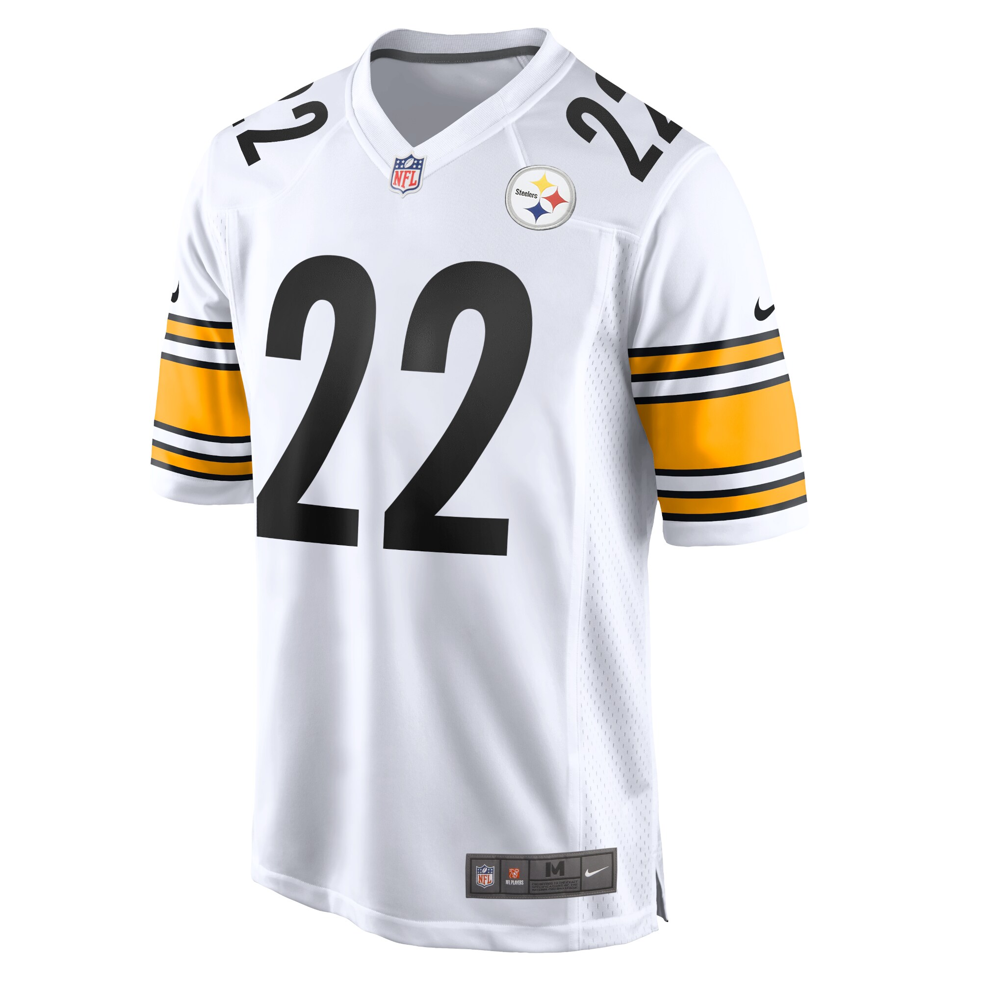 Alternative view of Men's Pittsburgh Steelers Najee Harris White Game Jersey JS2987 nicesnker