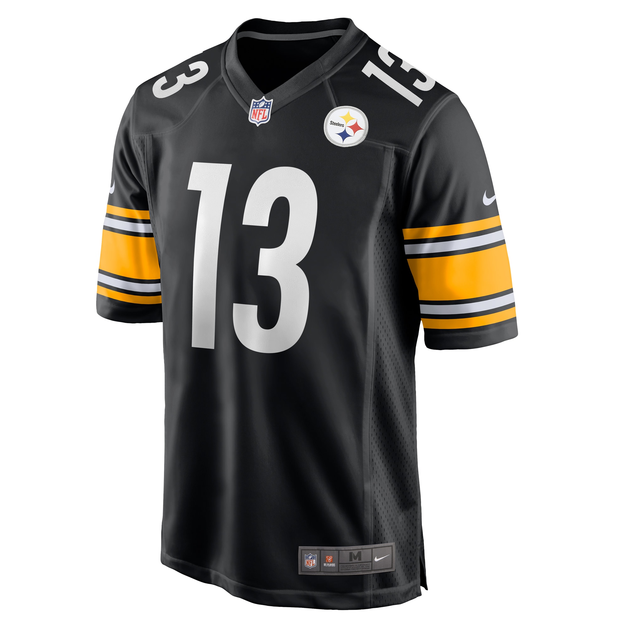 Alternative view of Men's Pittsburgh Steelers Scotty Miller Black Game Jersey JS6120 nicesnker