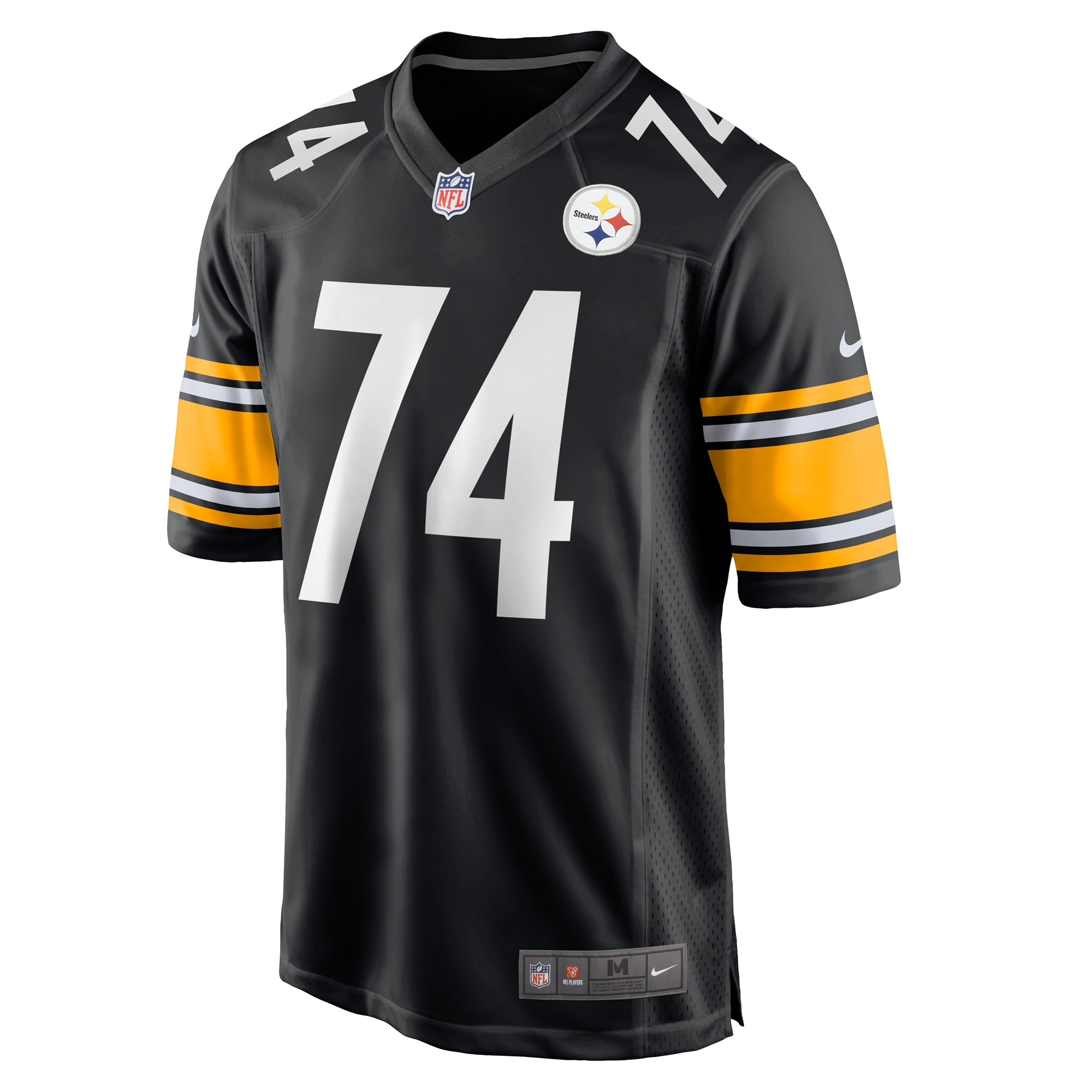 Alternative view of Men's Pittsburgh Steelers Spencer Anderson Black Game Jersey JS4451 nicesnker
