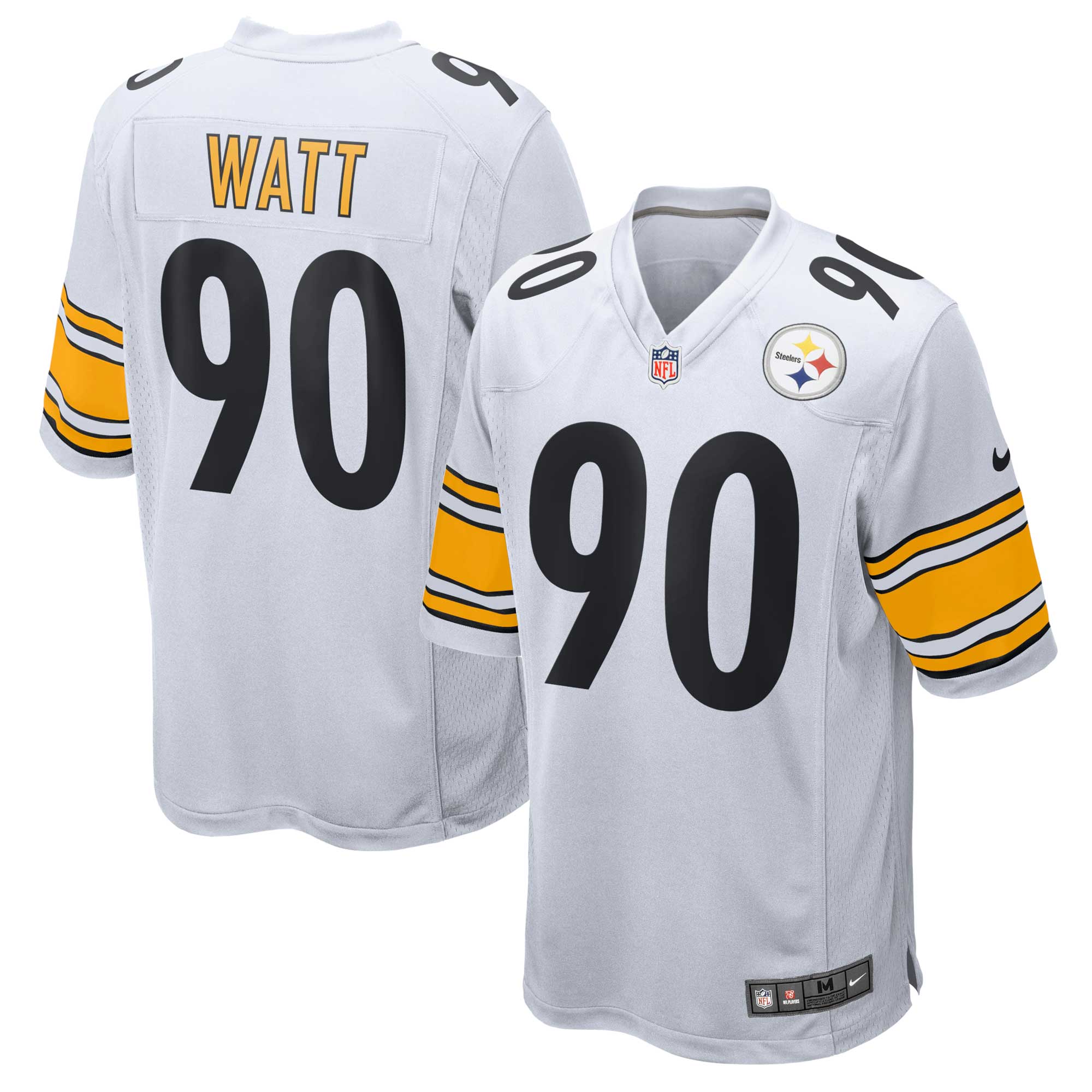 Men's Pittsburgh Steelers T.J. Watt White Game Jersey JS8857 nicesnker
