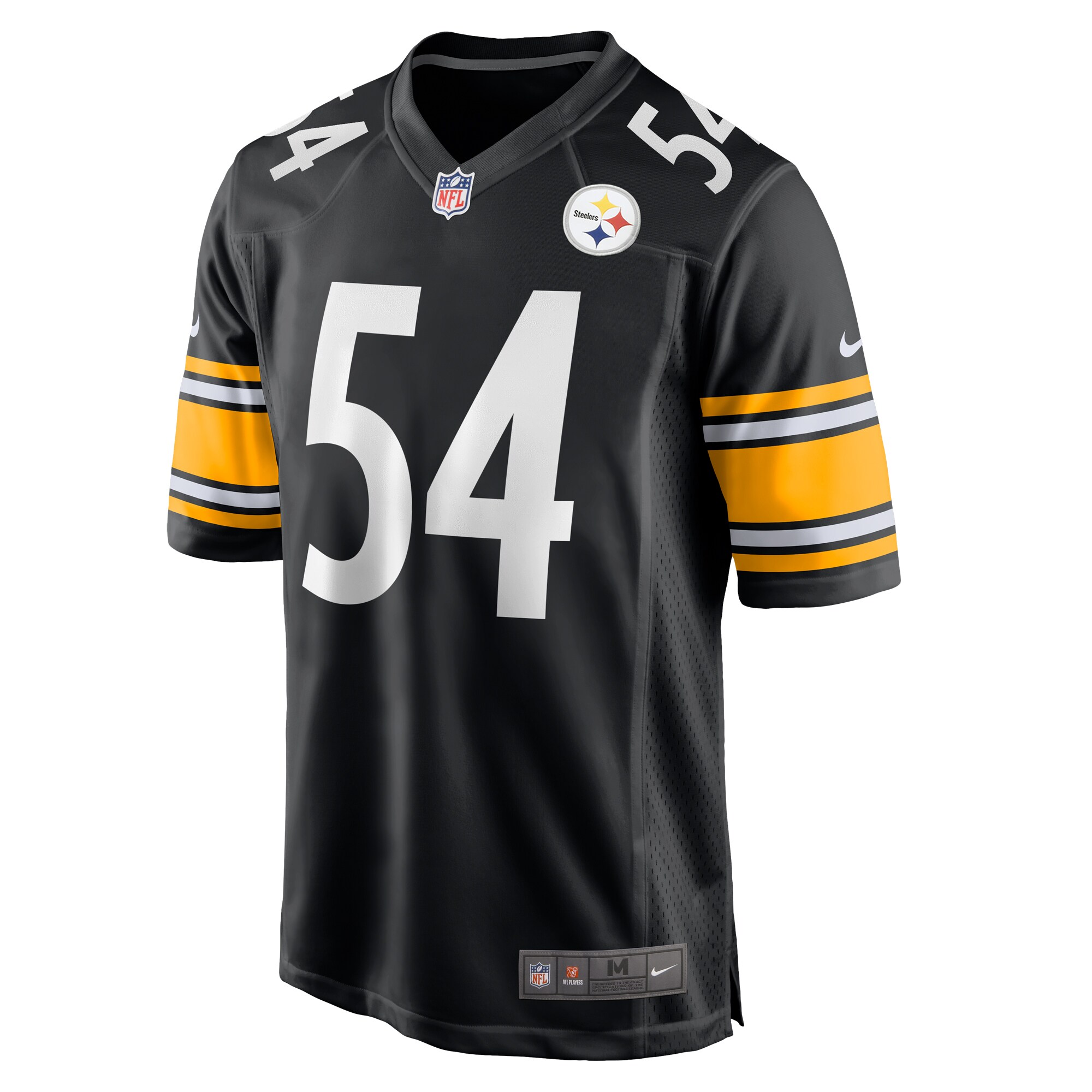 Alternative view of Men's Pittsburgh Steelers Zach Frazier Black Game Jersey JS8267 nicesnker