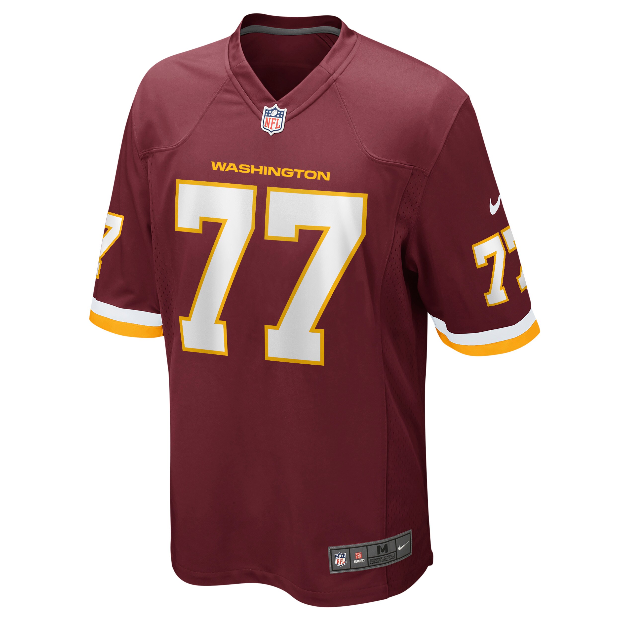 Alternative view of Men's Saahdiq Charles Washington Football Team Burgundy Game Player Jersey JS7791 nicesnker