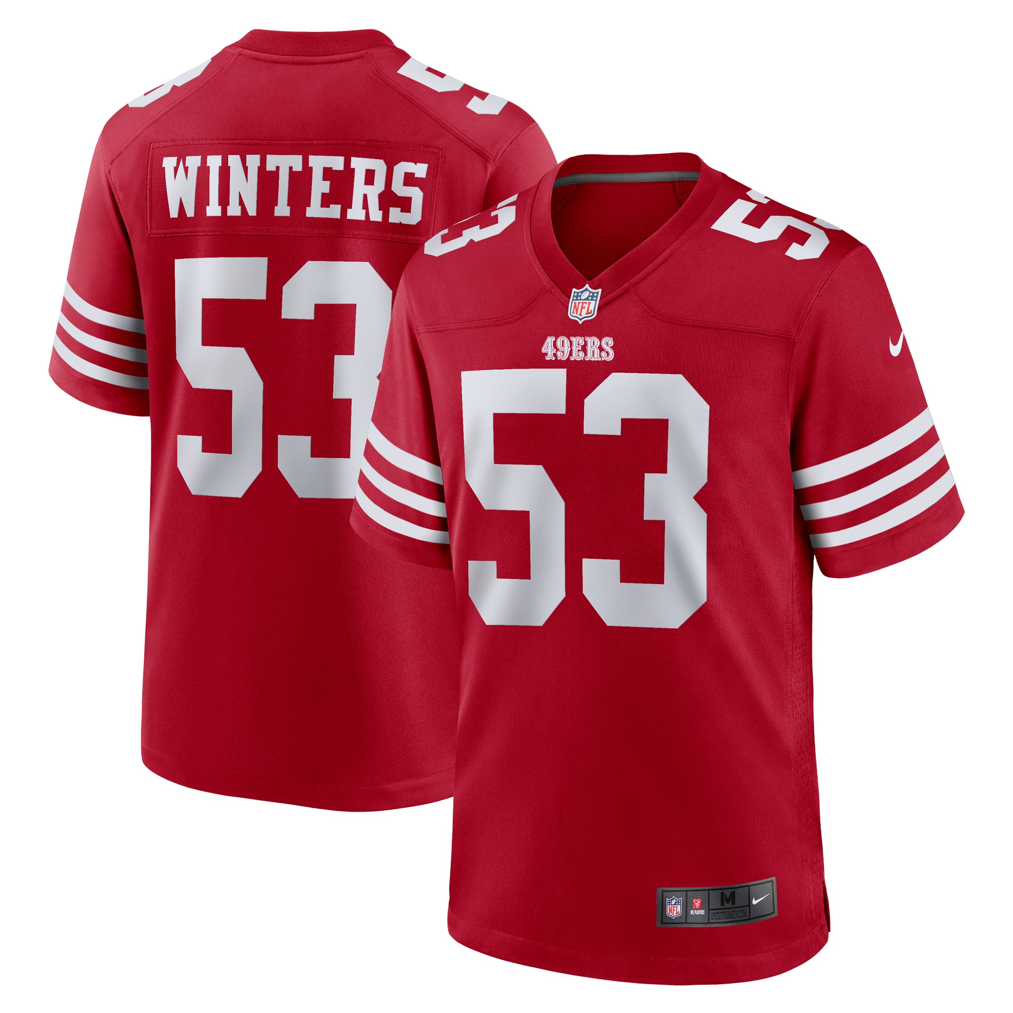 Men's San Francisco 49ers Dee Winters Scarlet Team Game Jersey JS7275 nicesnker