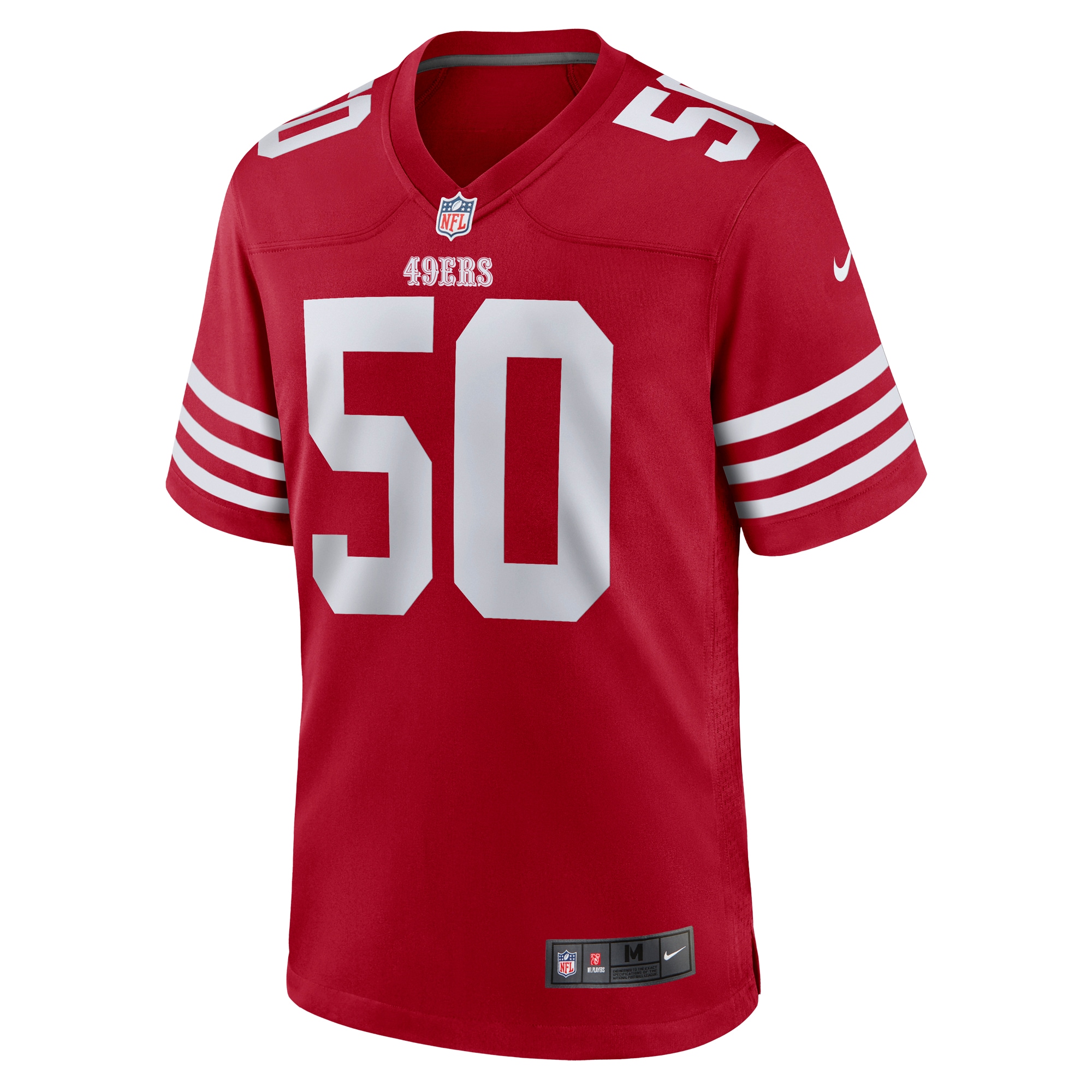 Alternative view of Men's San Francisco 49ers Jalen Graham Scarlet Team Game Jersey JS8447 nicesnker
