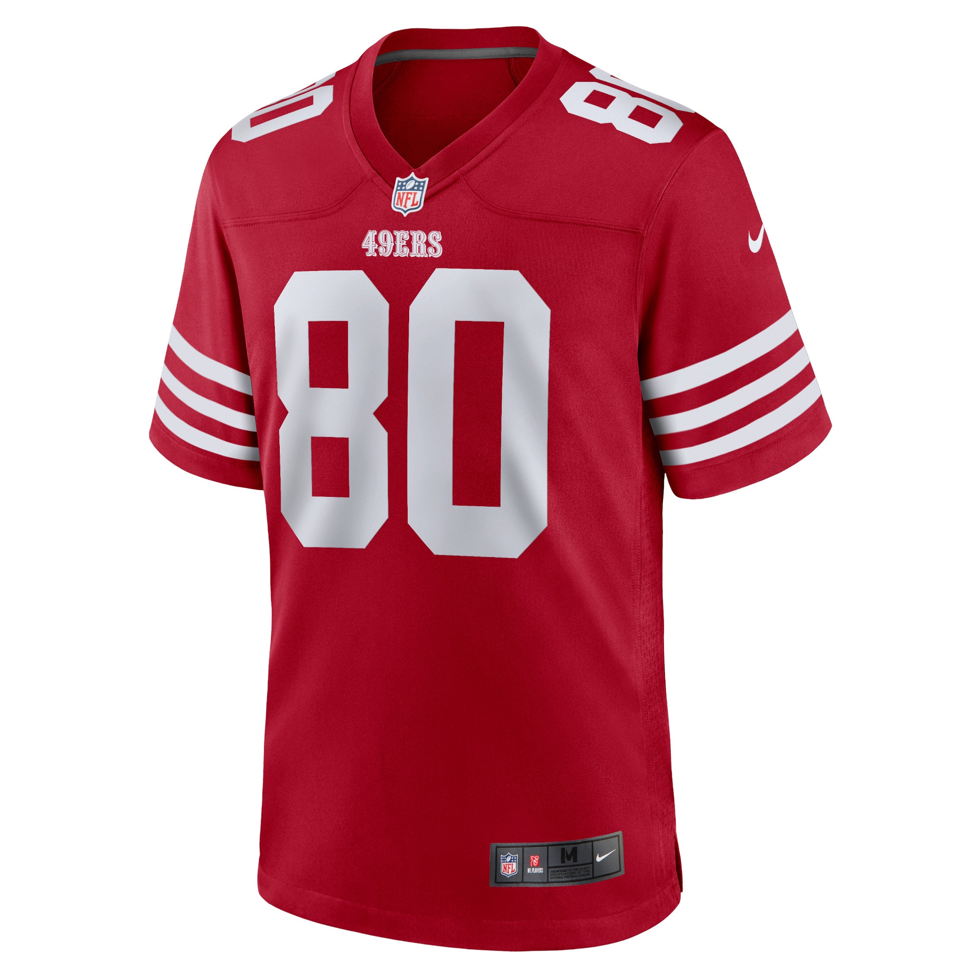 Alternative view of Men's San Francisco 49ers Jerry Rice Scarlet Retired Team Player Game Jersey JS1865 nicesnker