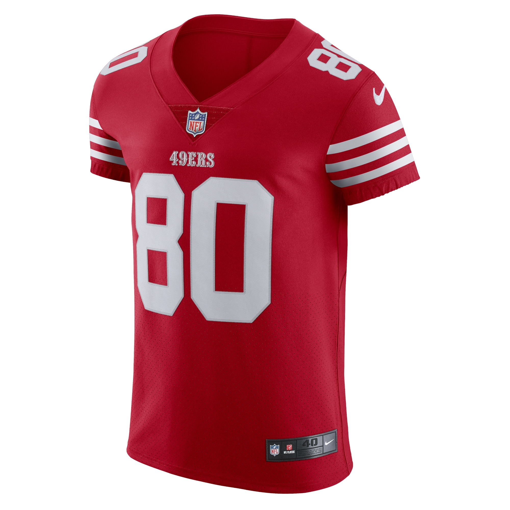 Alternative view of Men's San Francisco 49ers Jerry Rice Scarlet Vapor Elite Retired Player Jersey JS4975 nicesnker