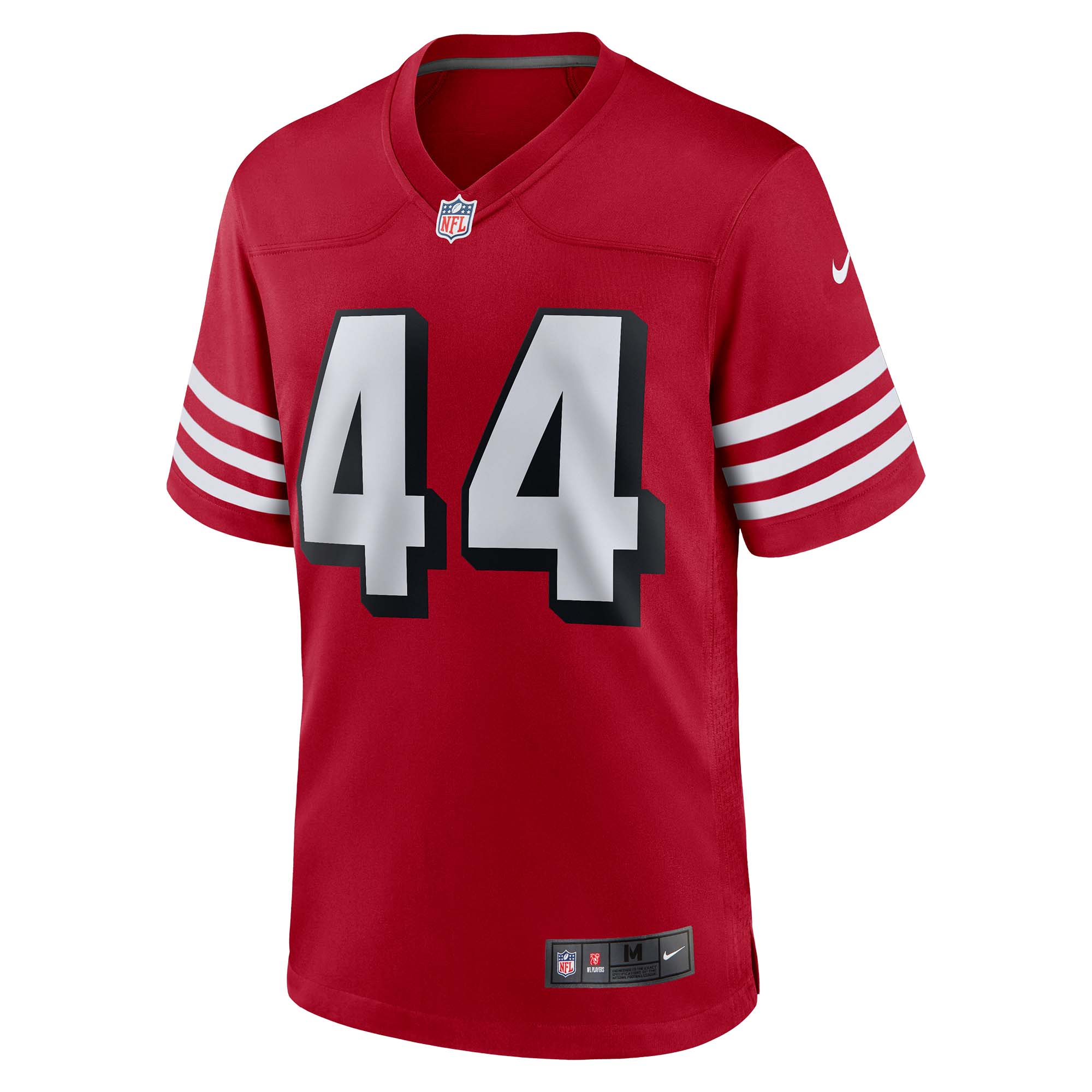 Alternative view of Men's San Francisco 49ers Kyle Juszczyk Scarlet Alternate Game Jersey JS1144 nicesnker