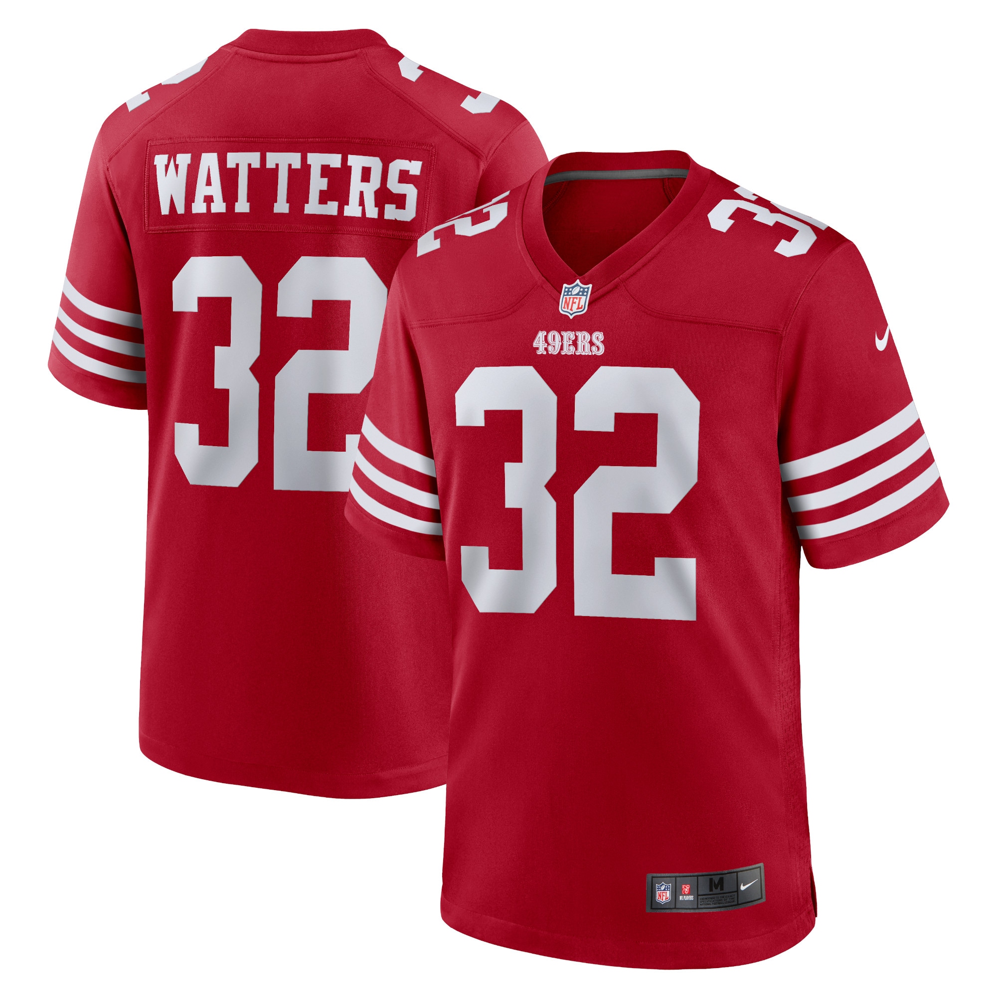 Men's San Francisco 49ers Ricky Watters Scarlet Retired Player Game Jersey JS8575 nicesnker