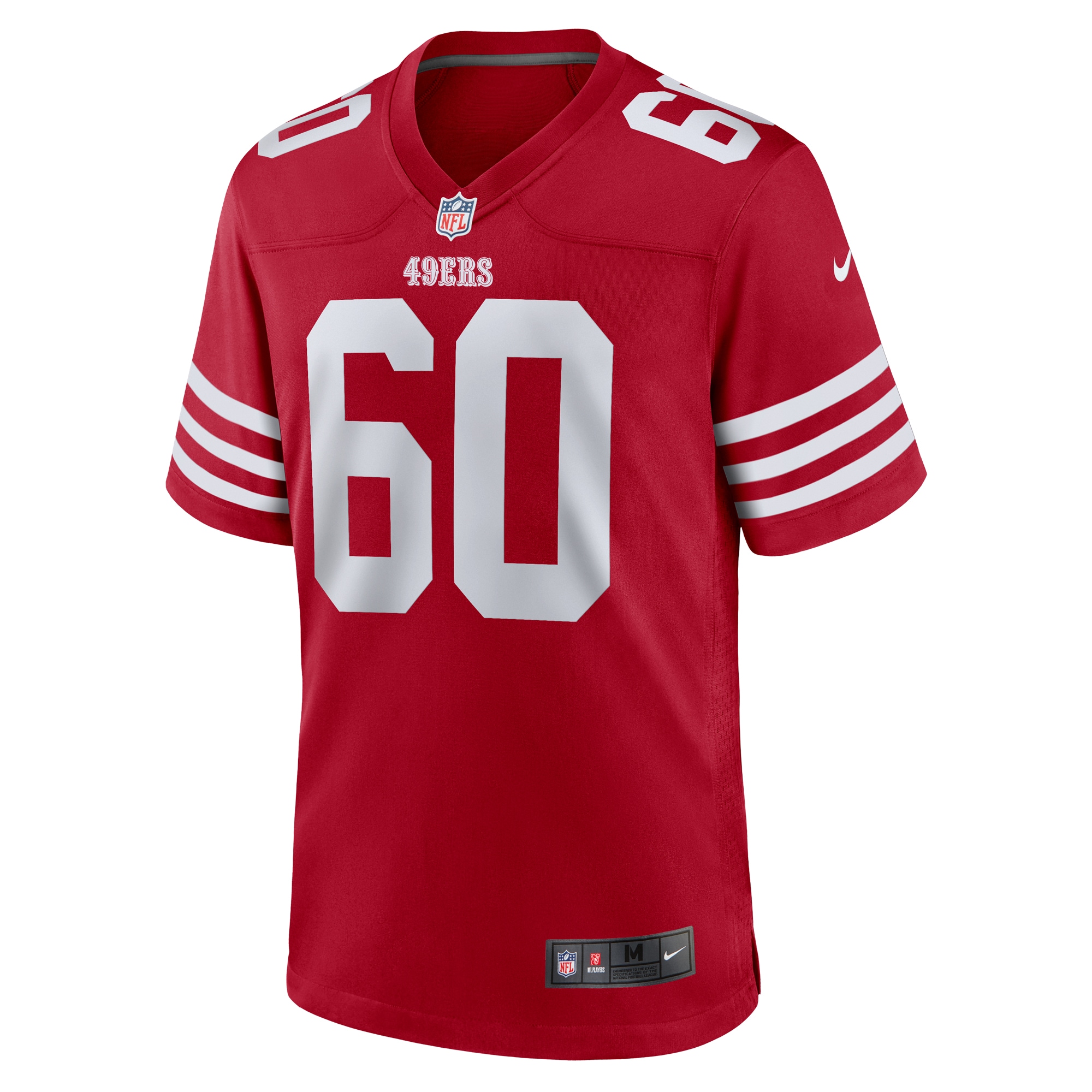 Alternative view of Men's San Francisco 49ers Sebastian Gutierrez Scarlet Team Game Jersey JS6180 nicesnker