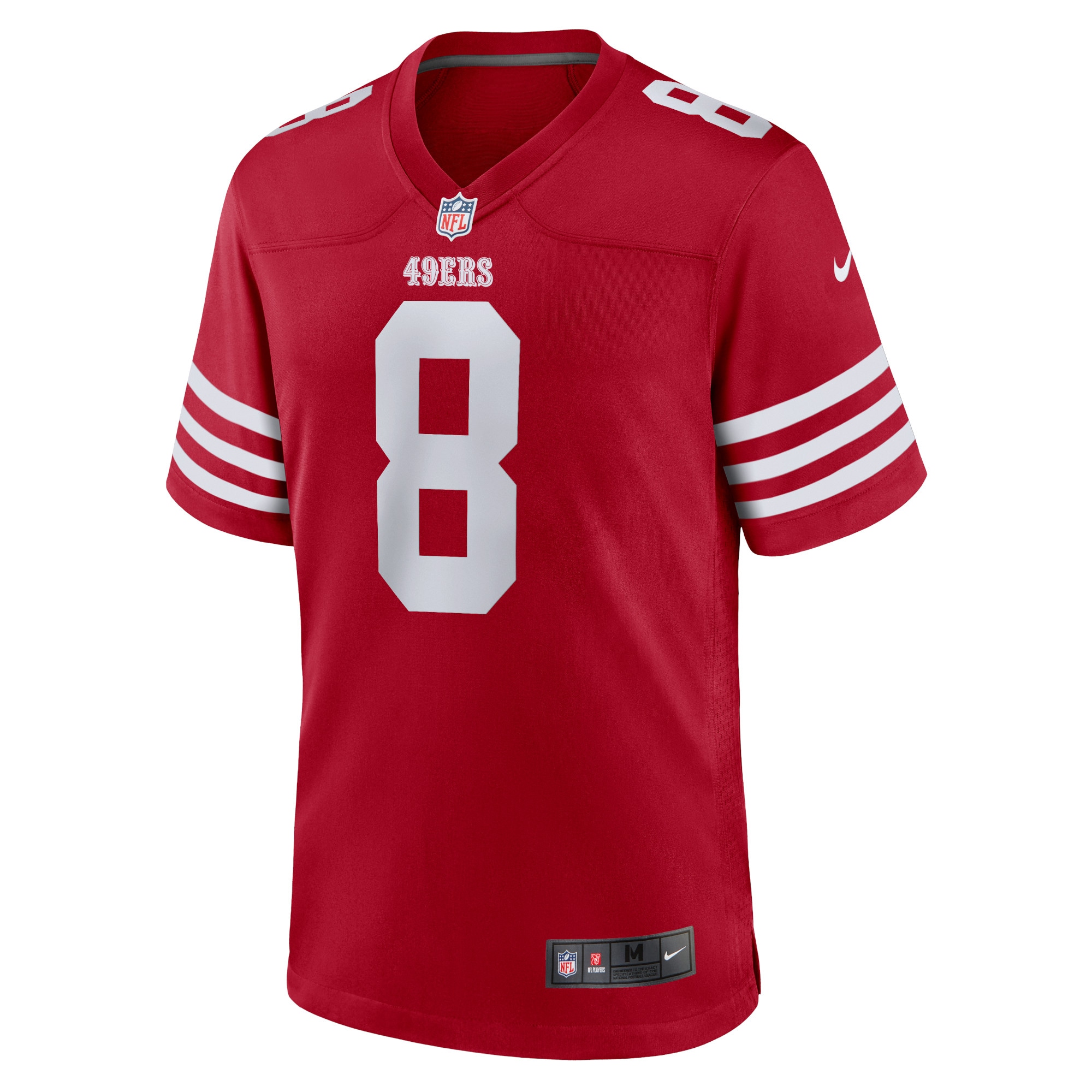 Alternative view of Men's San Francisco 49ers Steve Young Scarlet Retired Player Game Jersey JS5431 nicesnker