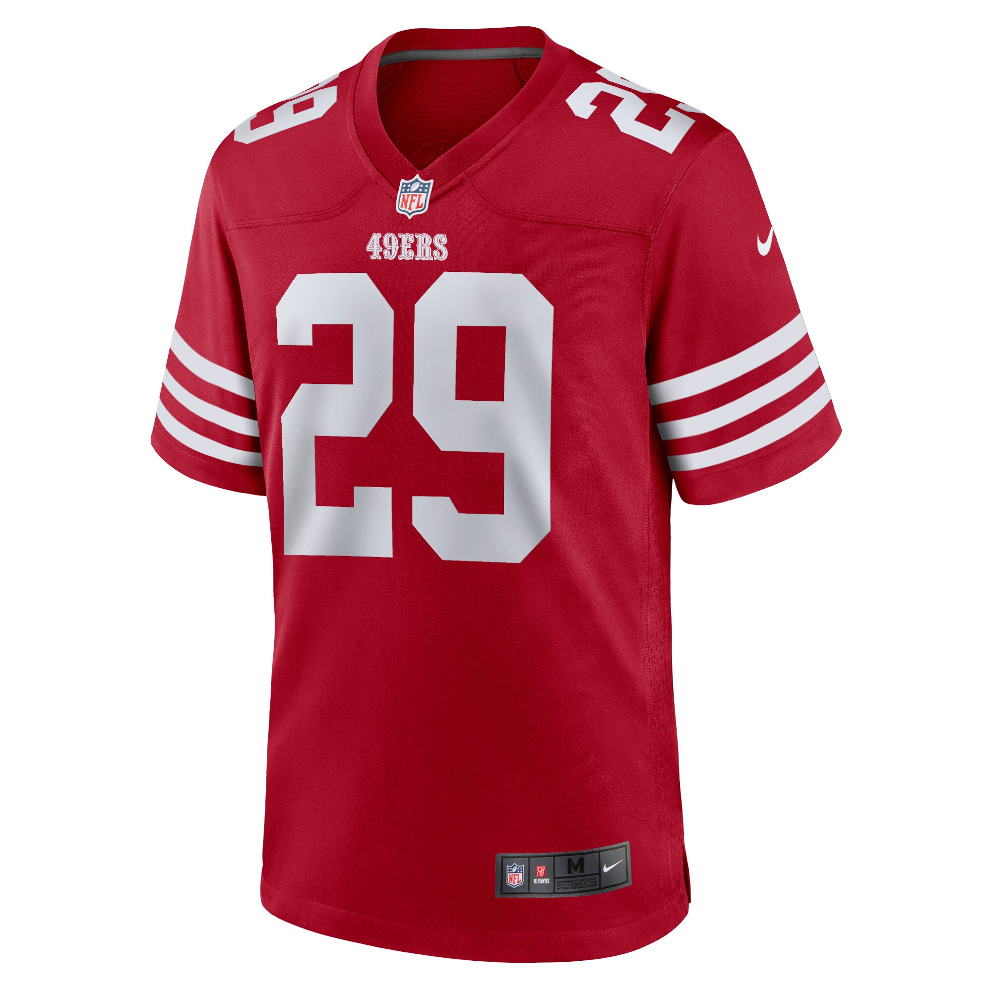 Alternative view of Men's San Francisco 49ers Talanoa Hufanga Scarlet Game Player Jersey JS3281 nicesnker