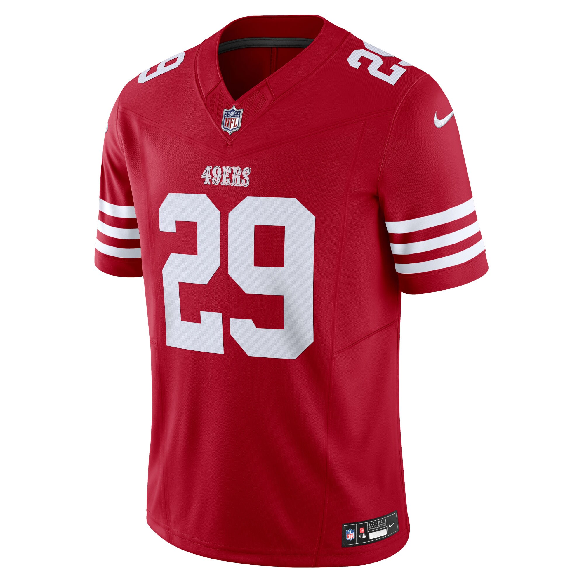 Alternative view of Men's San Francisco 49ers Talanoa Hufanga Scarlet Vapor F.U.S.E. Limited Jersey JS8988 nicesnker