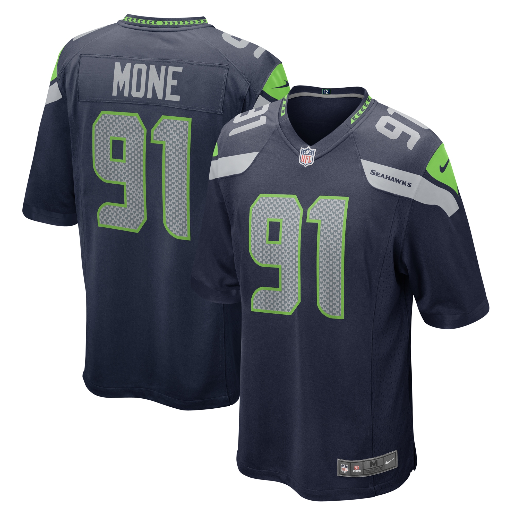 Men's Seattle Seahawks Bryan Mone College Navy Game Jersey JS5873 nicesnker