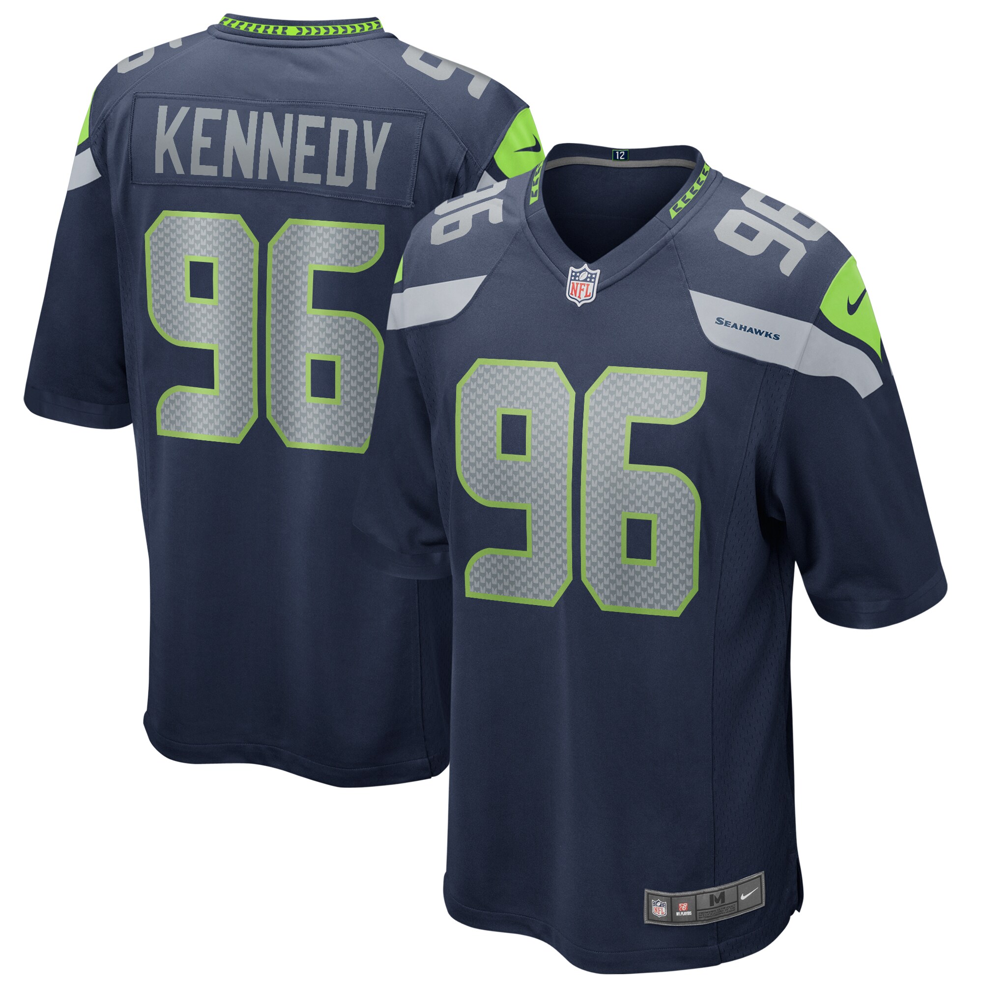 Men's Seattle Seahawks Cortez Kennedy College Navy Game Retired Player Jersey JS4412 nicesnker