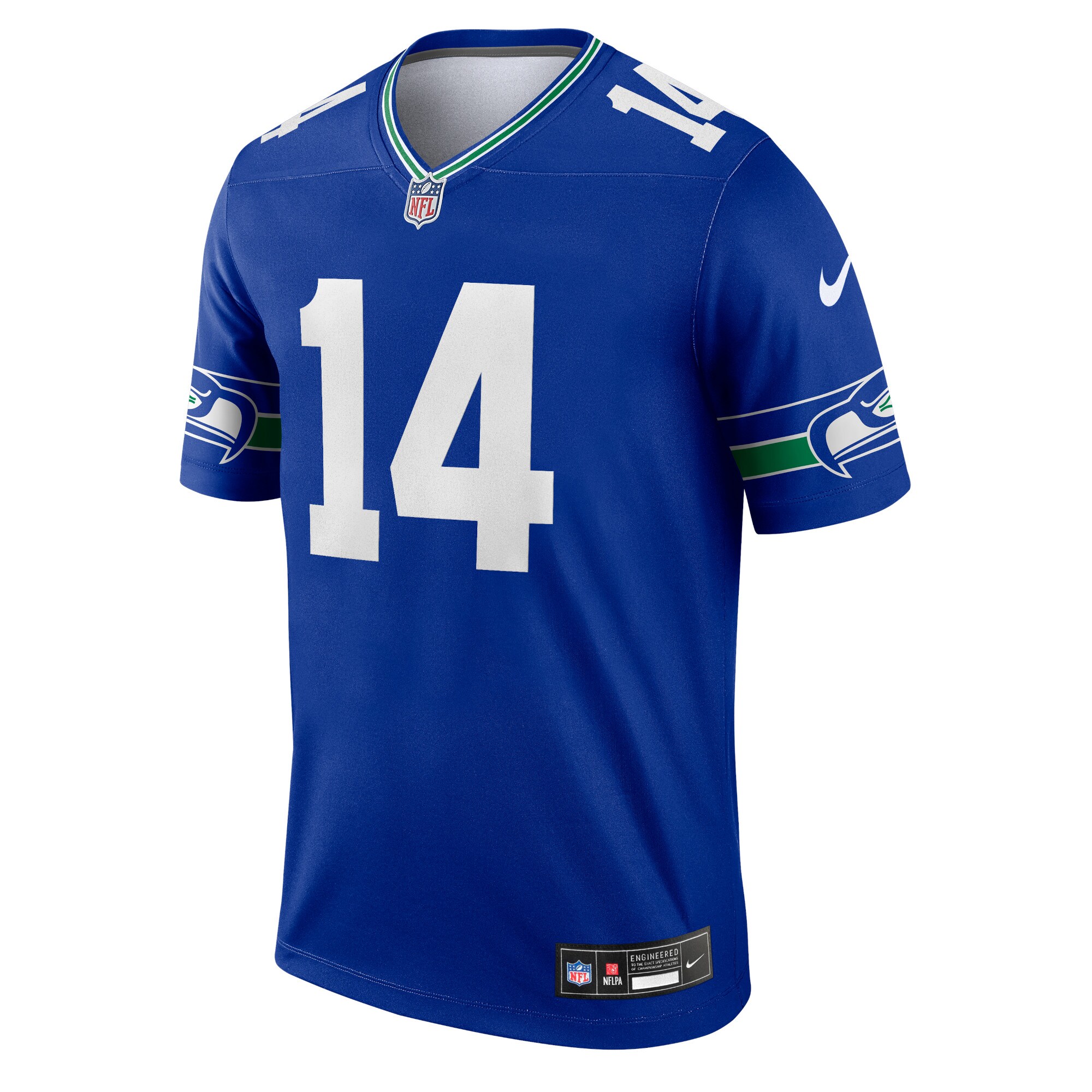 Alternative view of Men's Seattle Seahawks DK Metcalf Royal Alternate Legend Player Performance Top JS1550 nicesnker