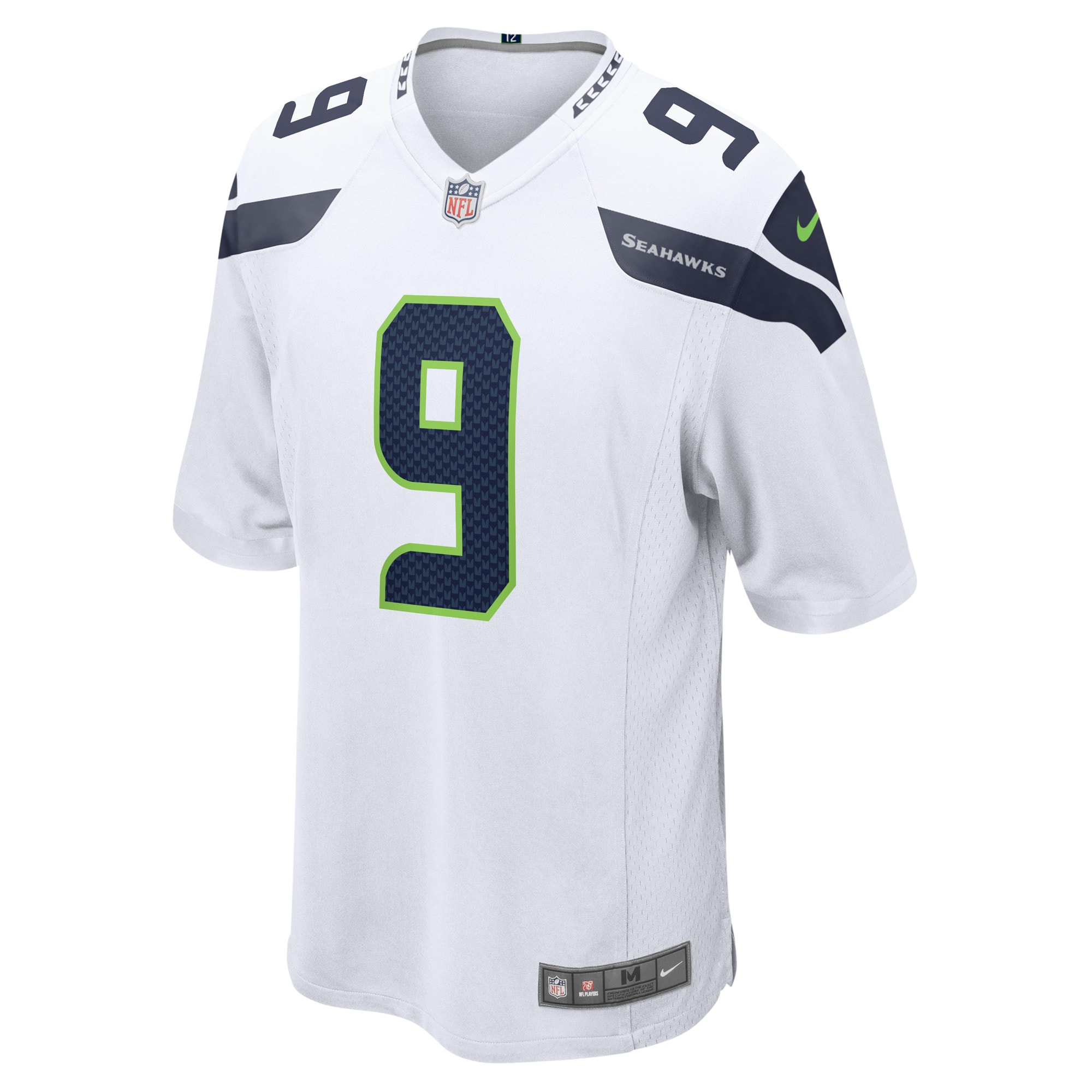 Alternative view of Men's Seattle Seahawks Kenneth Walker III White Away Game Player Jersey JS5612 nicesnker