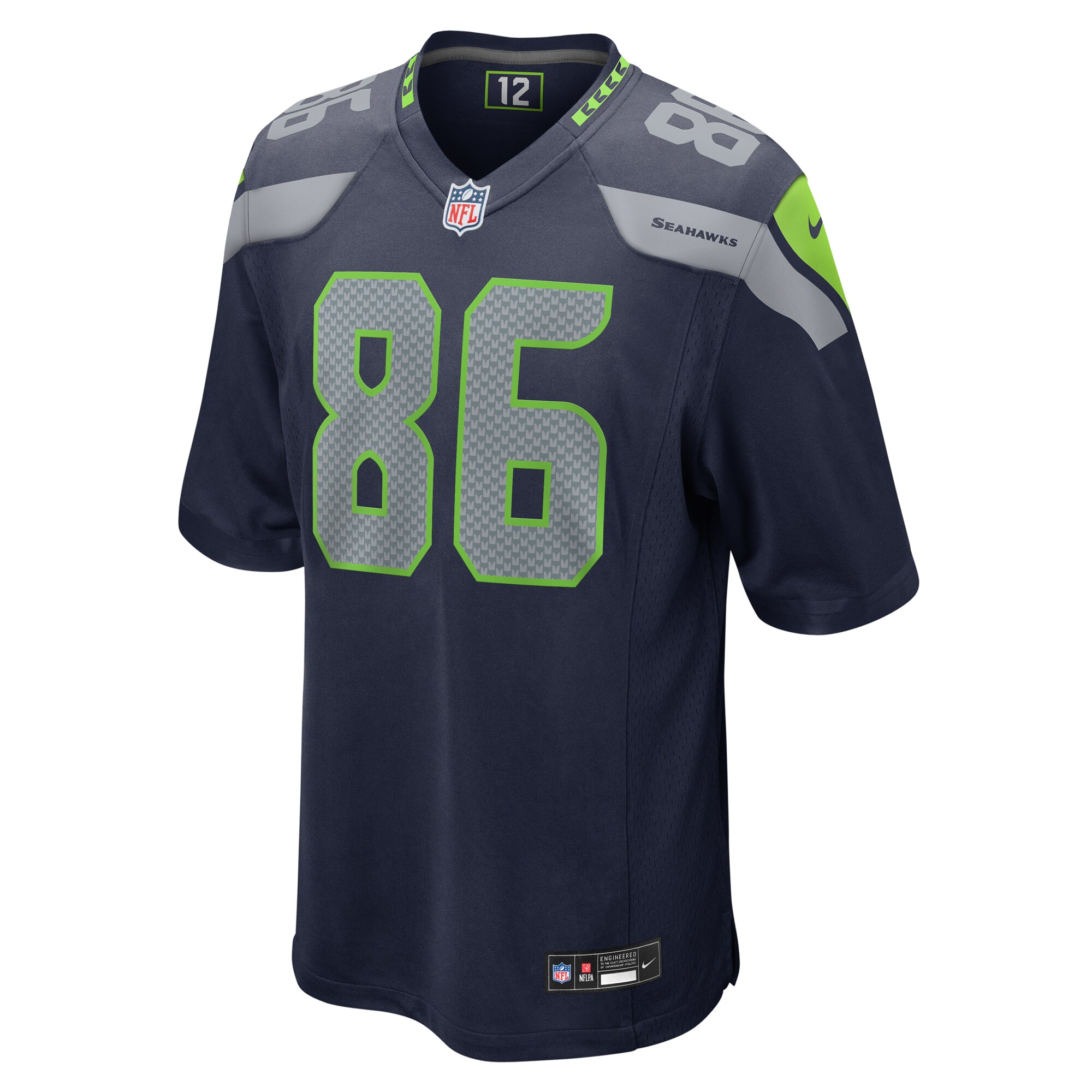 Alternative view of Men's Seattle Seahawks Pharaoh Brown College Navy Game Jersey JS5999 nicesnker