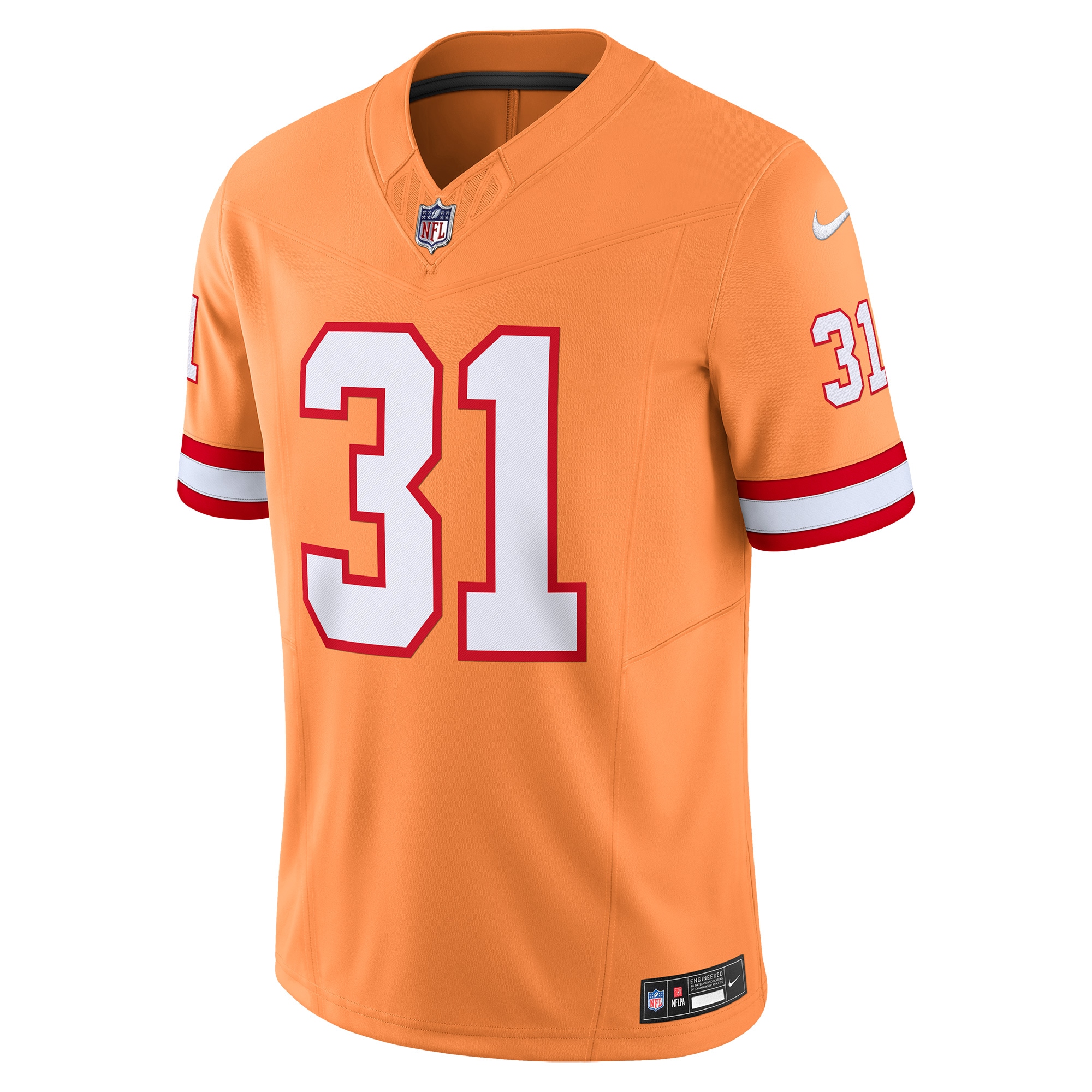 Alternative view of Men's Tampa Bay Buccaneers Antoine Winfield Jr. Orange Vapor F.U.S.E. Limited Jersey JS6578 nicesnker