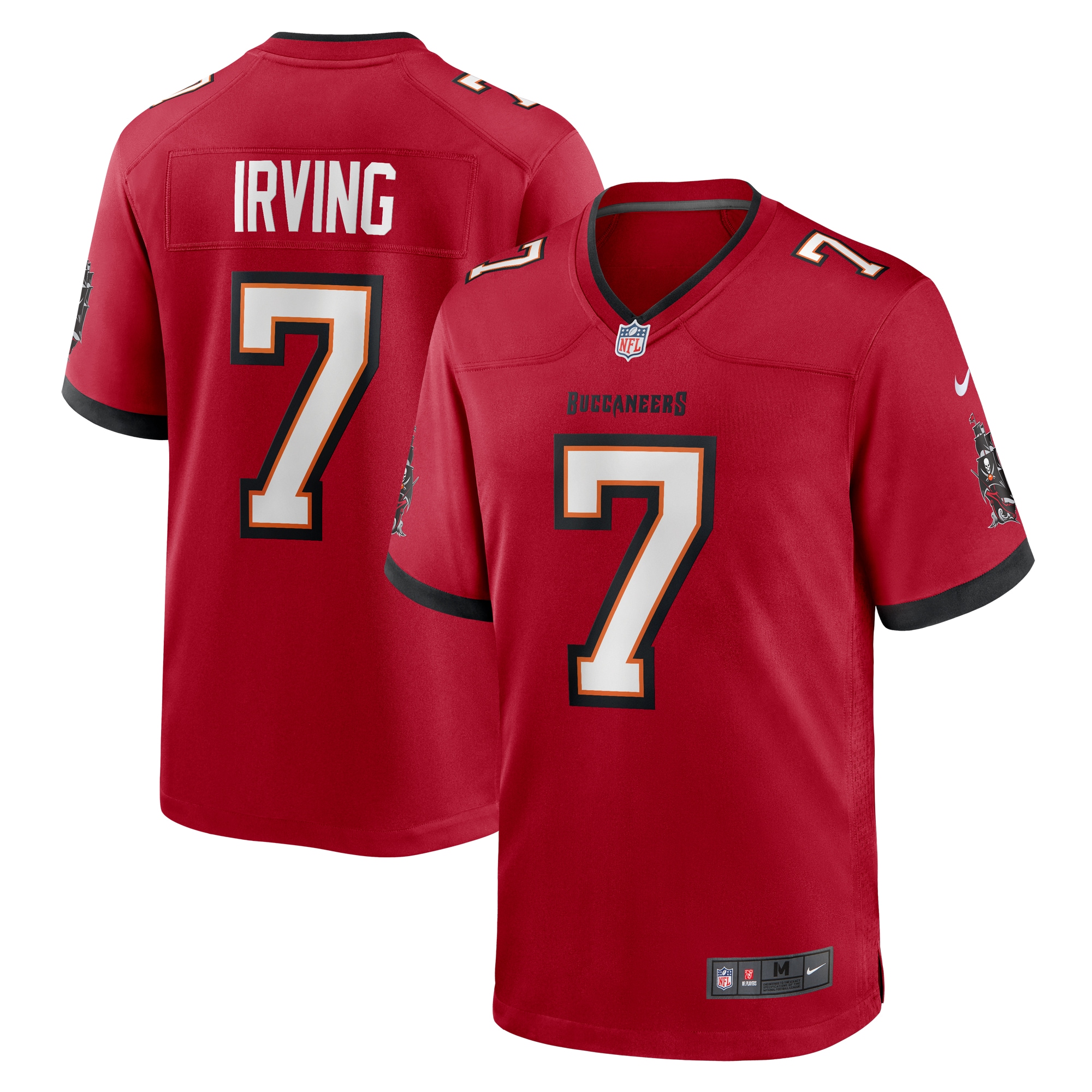 Men's Tampa Bay Buccaneers Bucky Irving Red Game Jersey JS4355 nicesnker