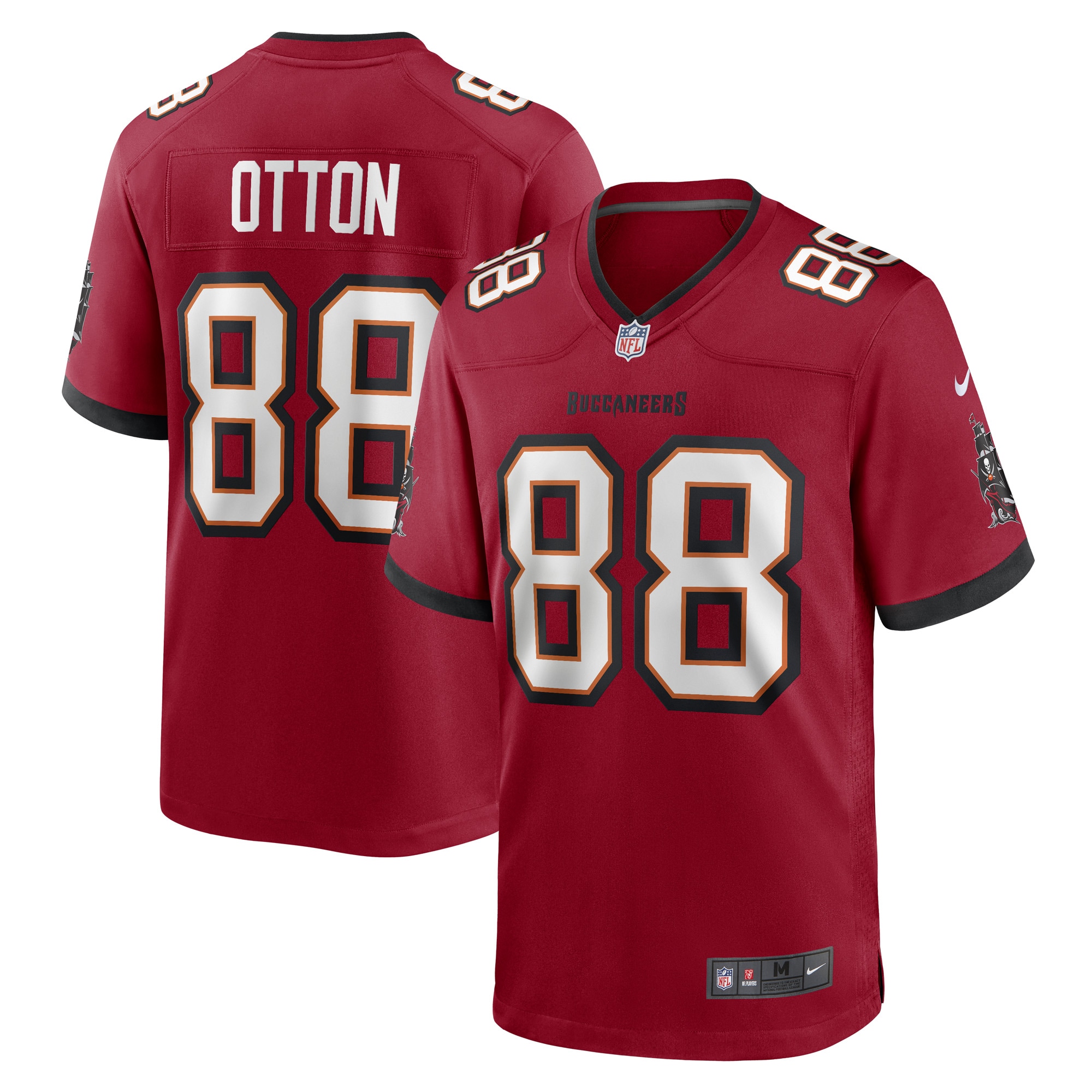 Men's Tampa Bay Buccaneers Cade Otton Red Game Player Jersey JS1835 nicesnker