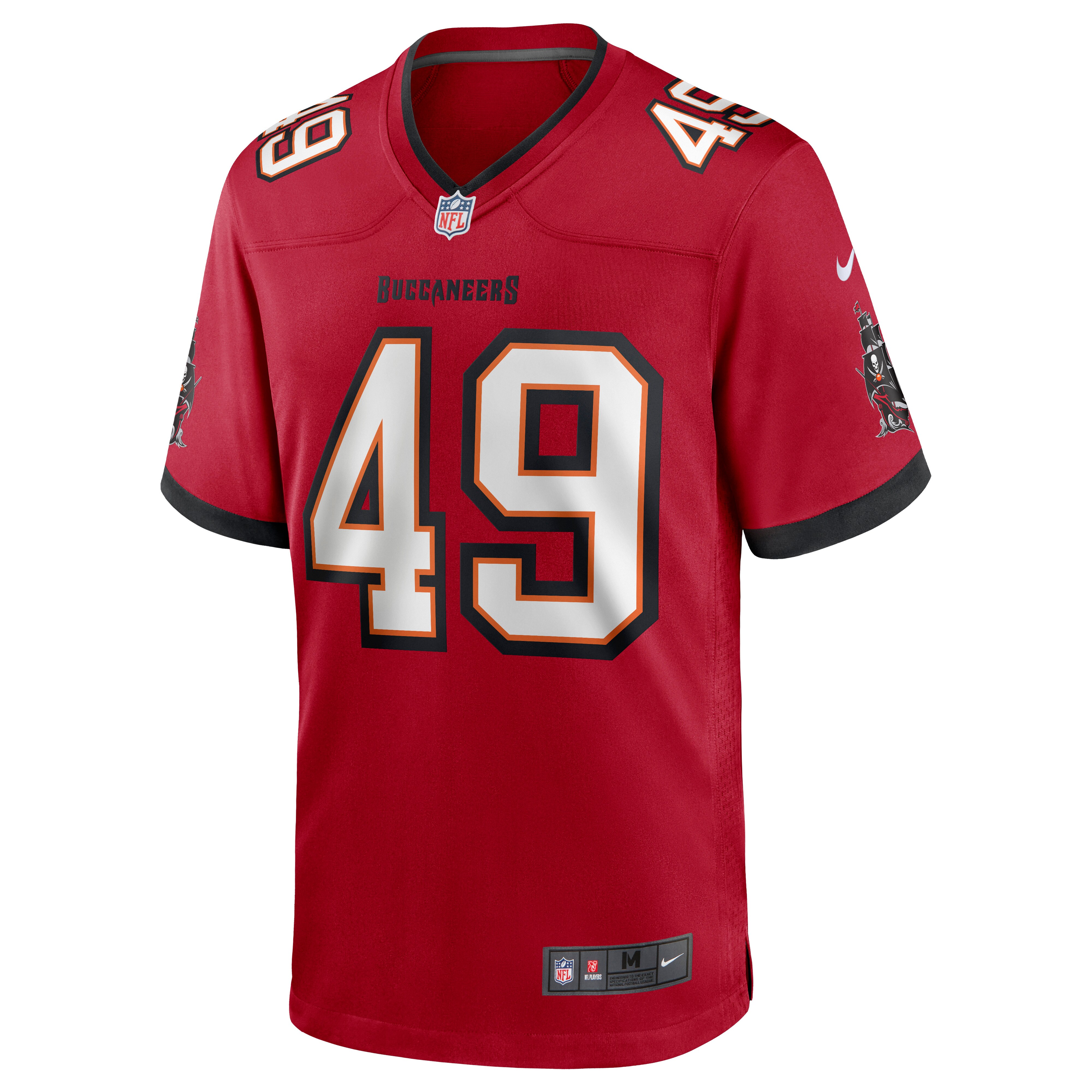 Alternative view of Men's Tampa Bay Buccaneers Cam Gill Red Game Jersey JS2016 nicesnker