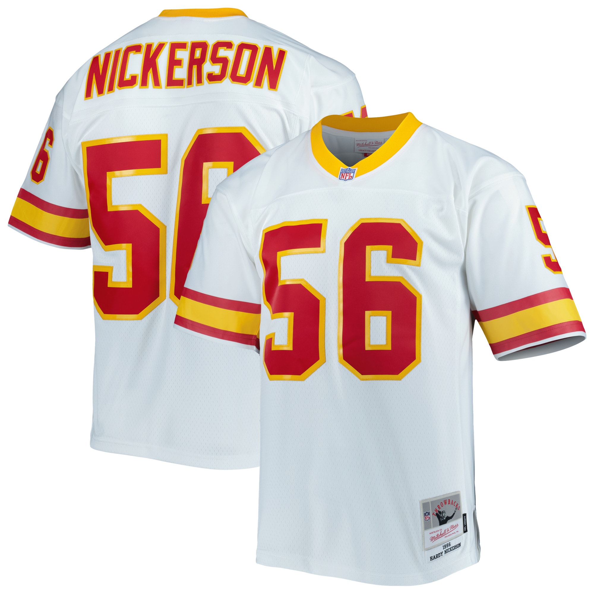 Men's Tampa Bay Buccaneers Hardy Nickerson Mitchell & Ness White Legacy Jersey JS8559 nicesnker