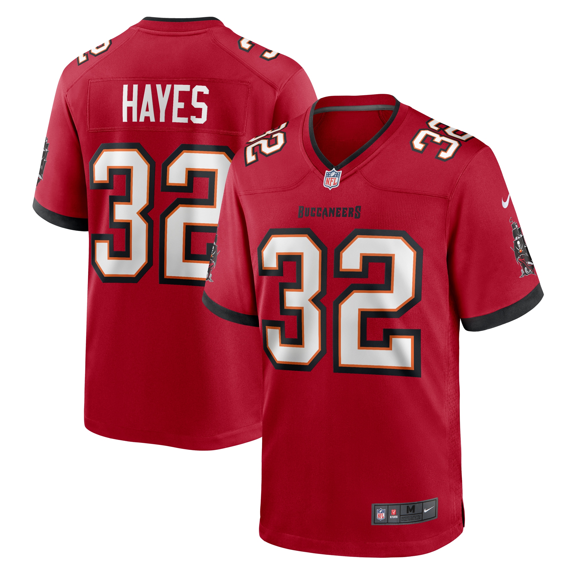 Men's Tampa Bay Buccaneers Josh Hayes Red Game Jersey JS7697 nicesnker