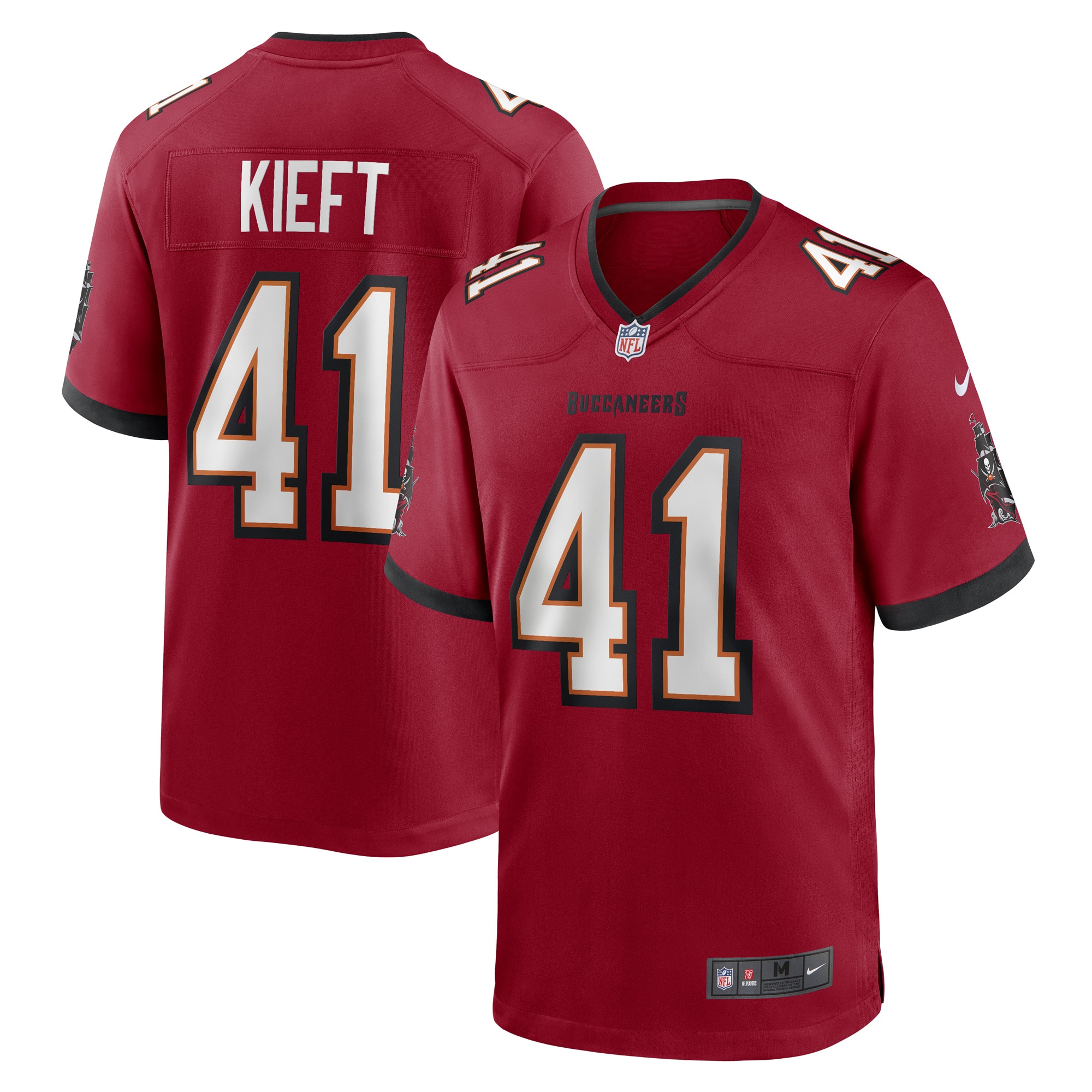 Men's Tampa Bay Buccaneers Ko Kieft Red Game Player Jersey JS8188 nicesnker