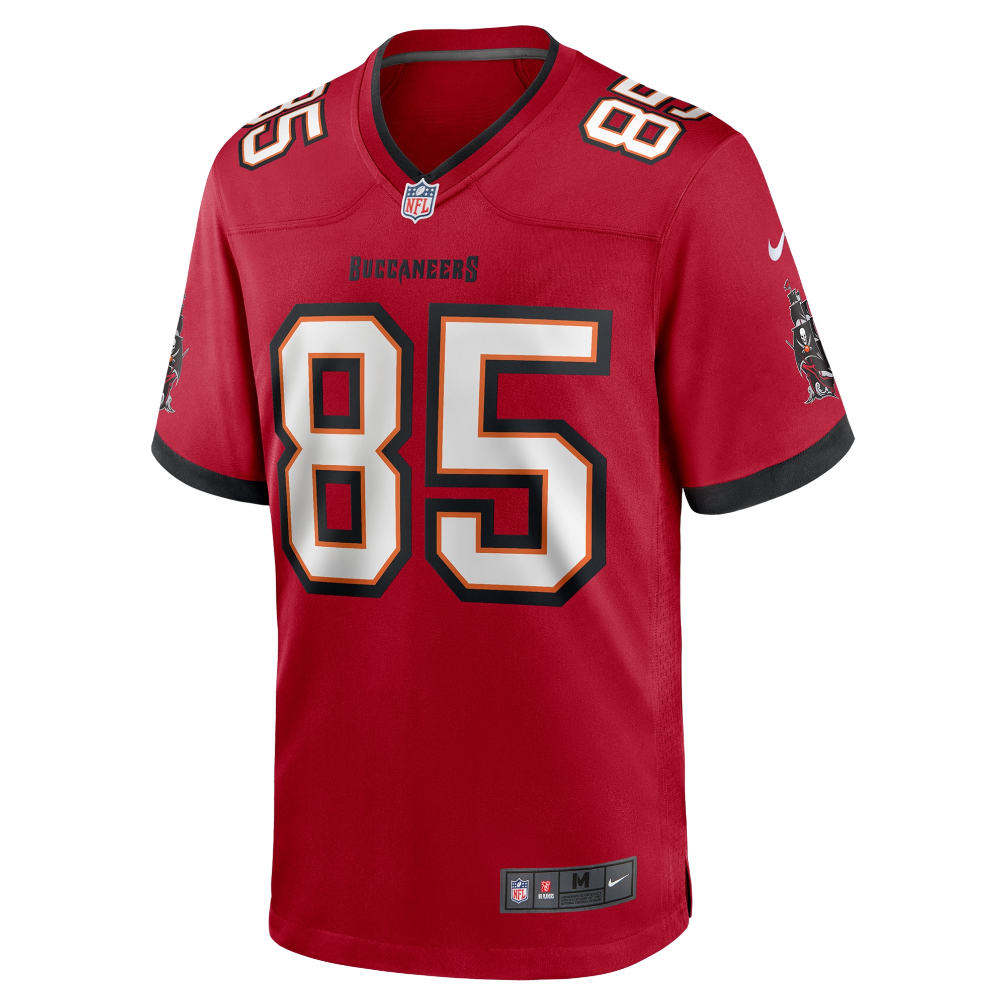 Alternative view of Men's Tampa Bay Buccaneers Marquez Callaway Red Game Jersey JS5831 nicesnker